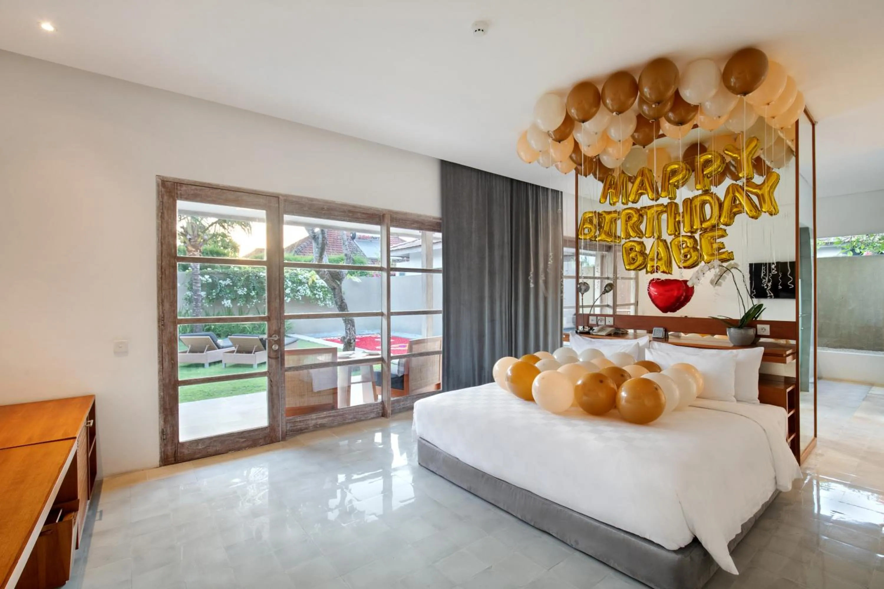 Decorative detail, Bed in Uma Sapna Seminyak