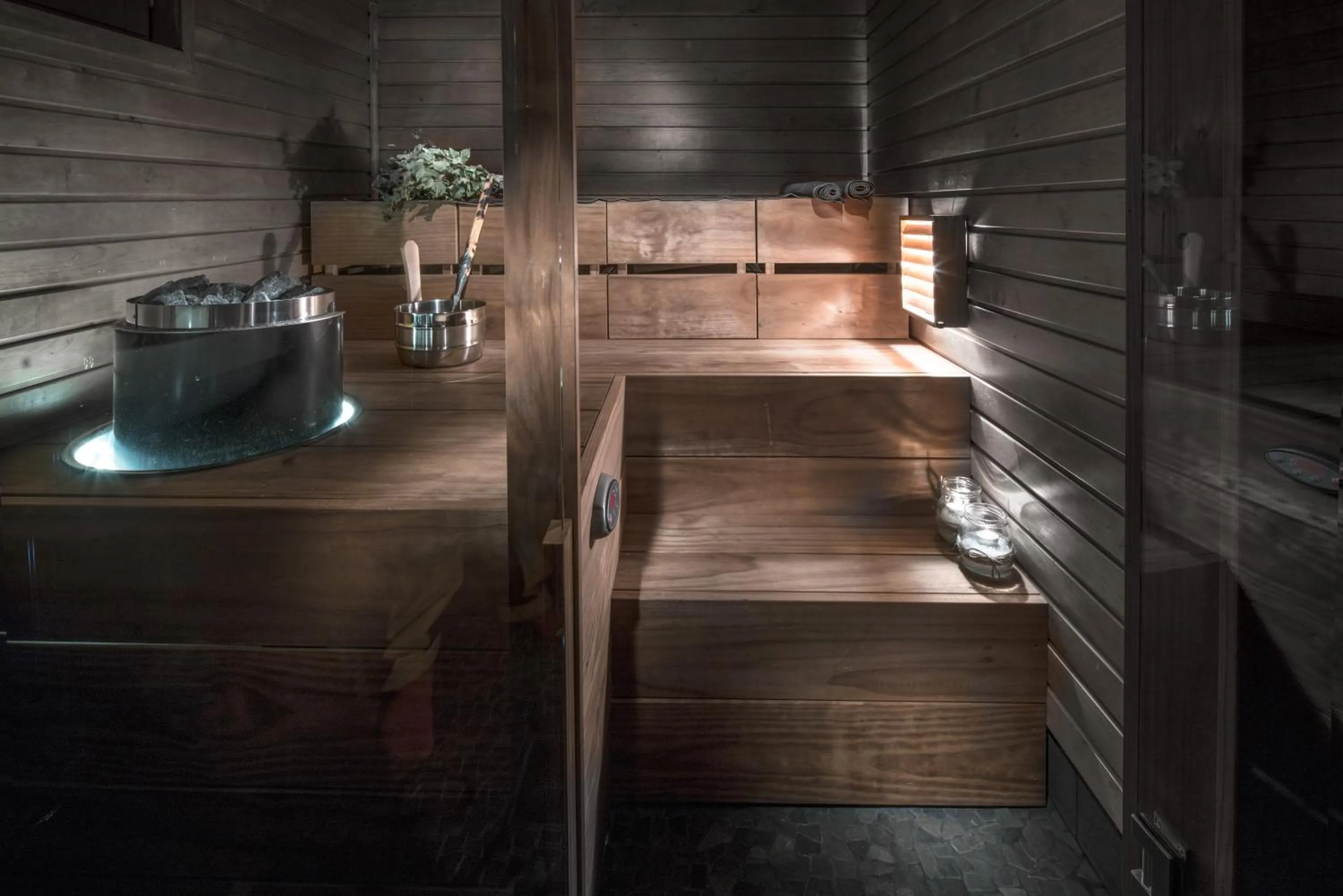 Sauna in Tundrea Holiday Resort