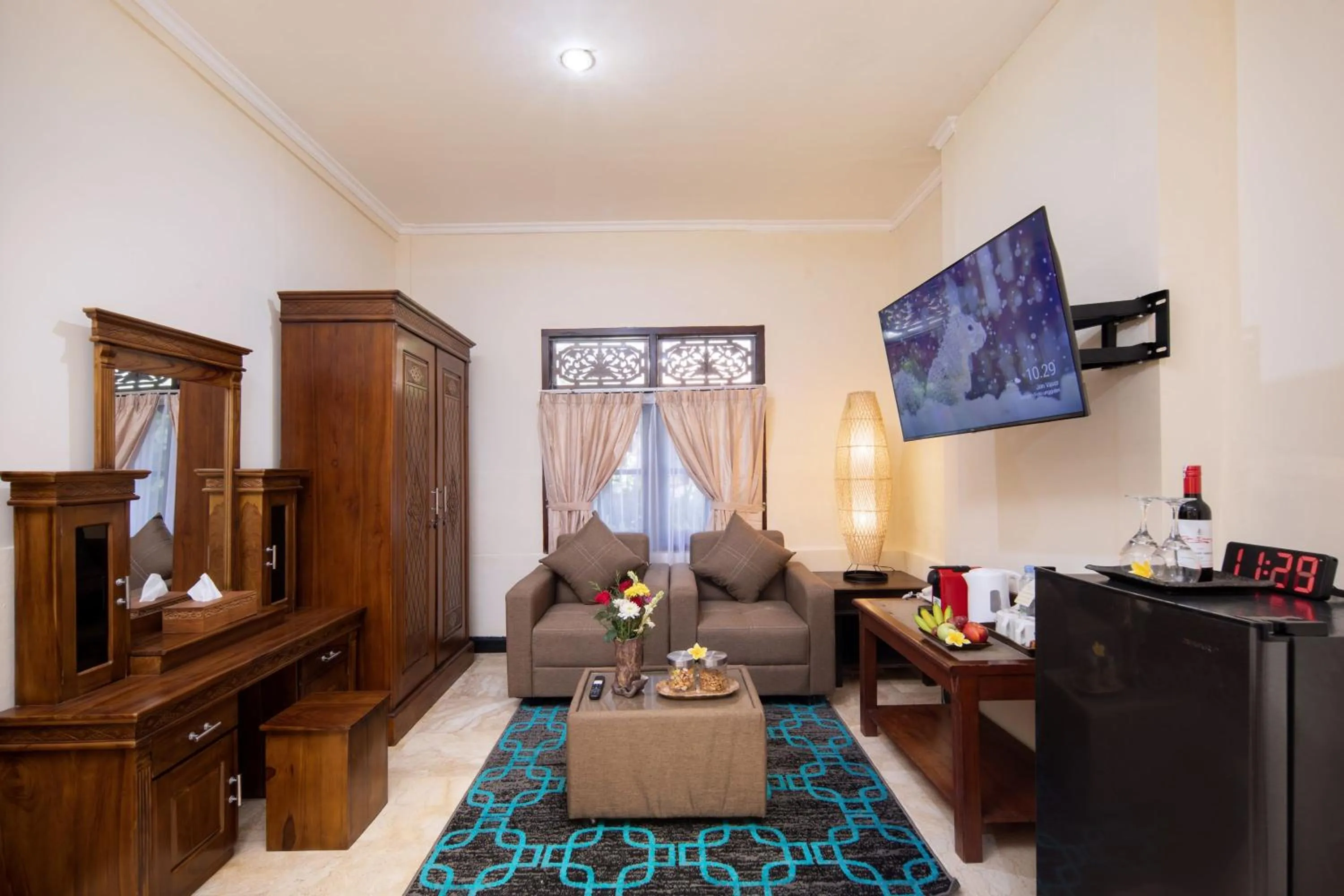 Living room in Royal Hotel and Villa Bali