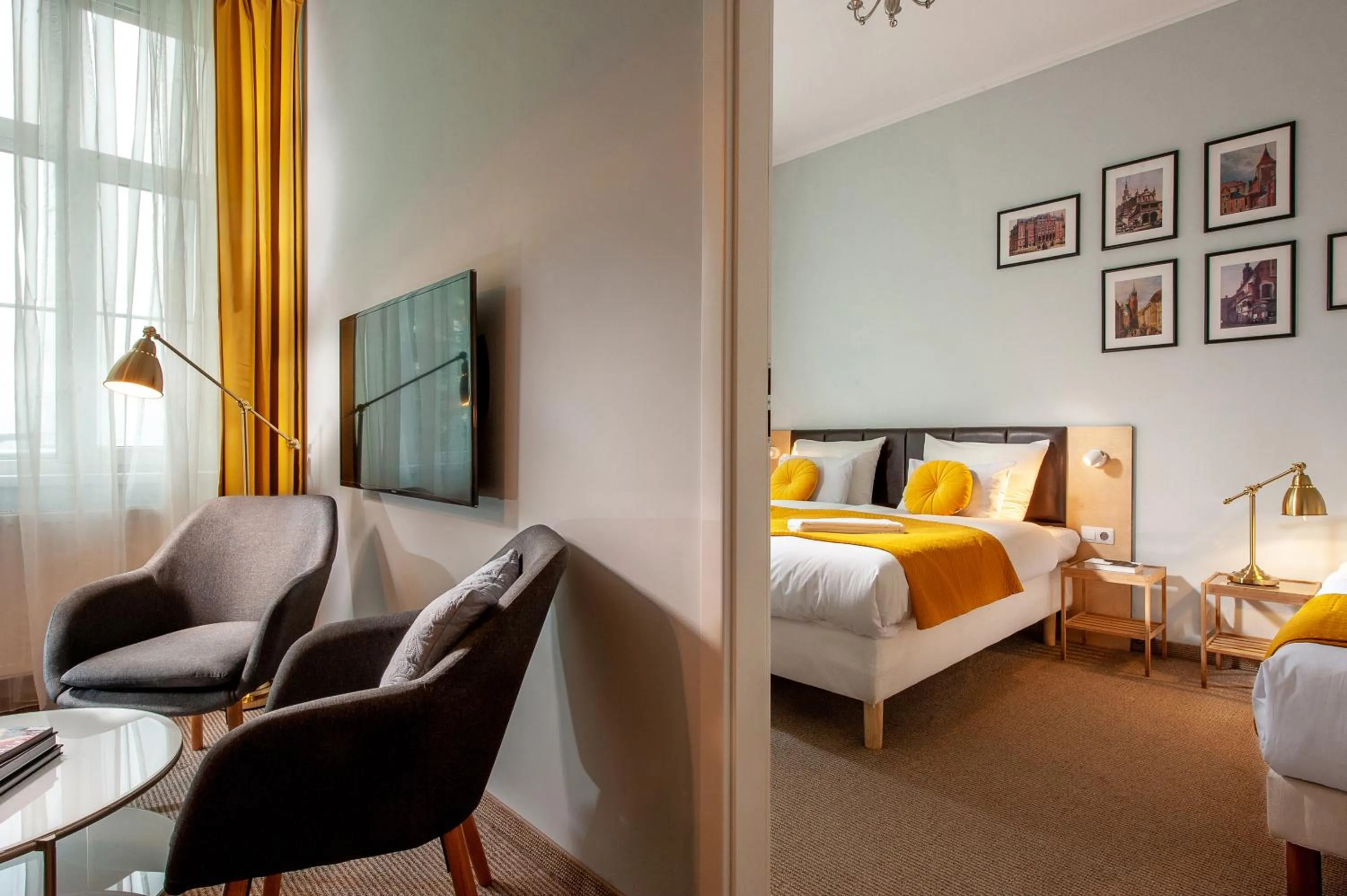 Living room in Holiday Suites Cracow