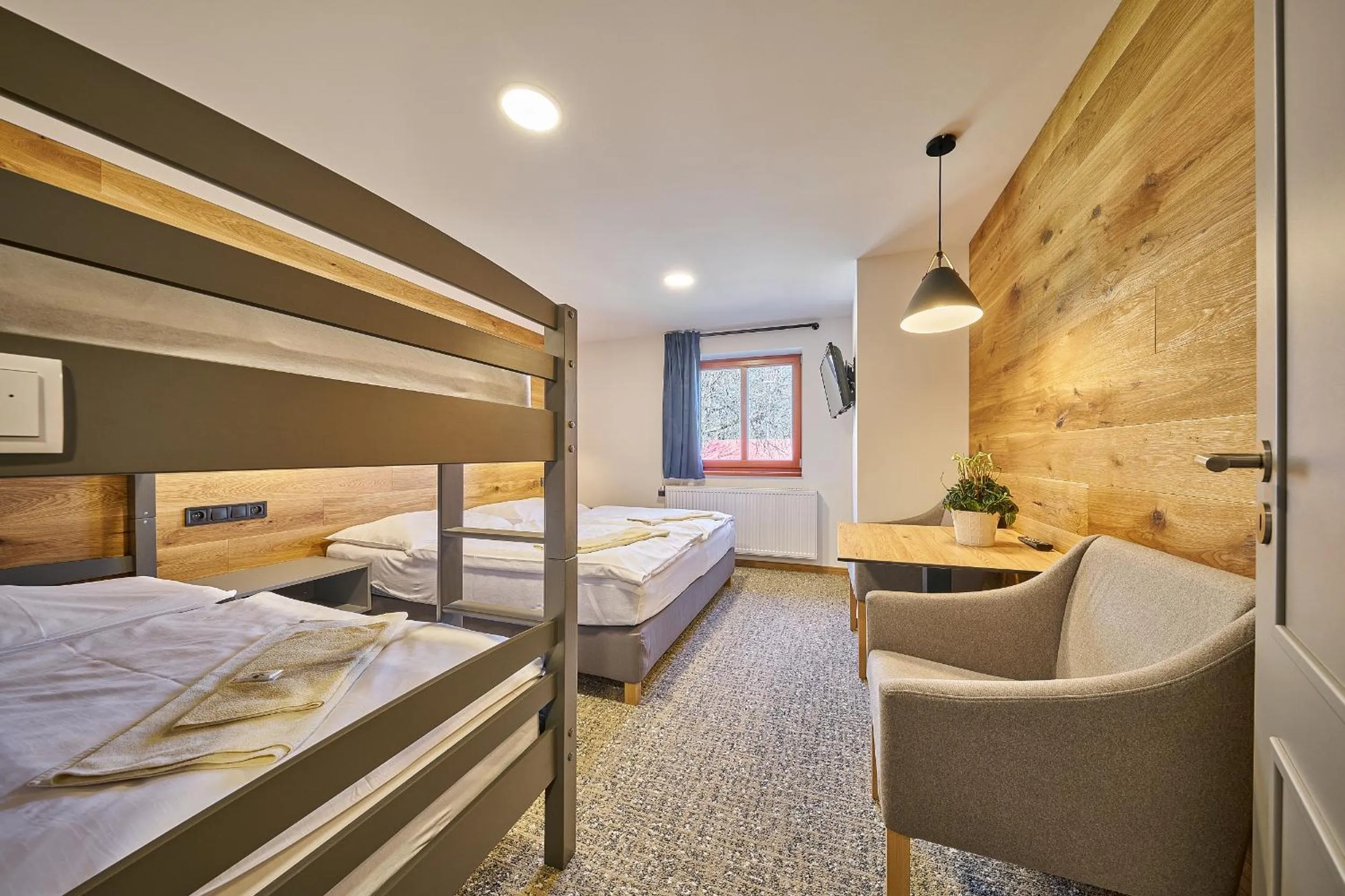 Bed in Hotel Bouda Jana