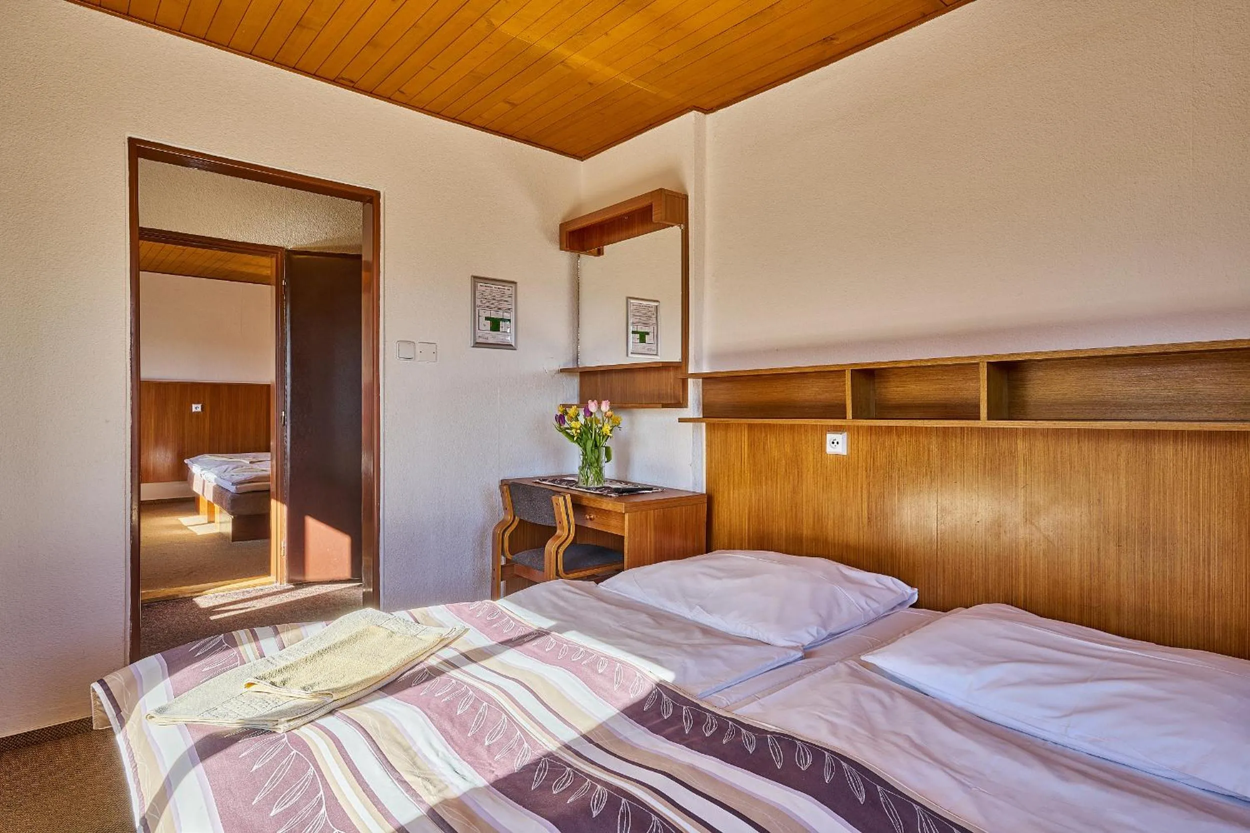 Bed in Hotel Bouda Jana