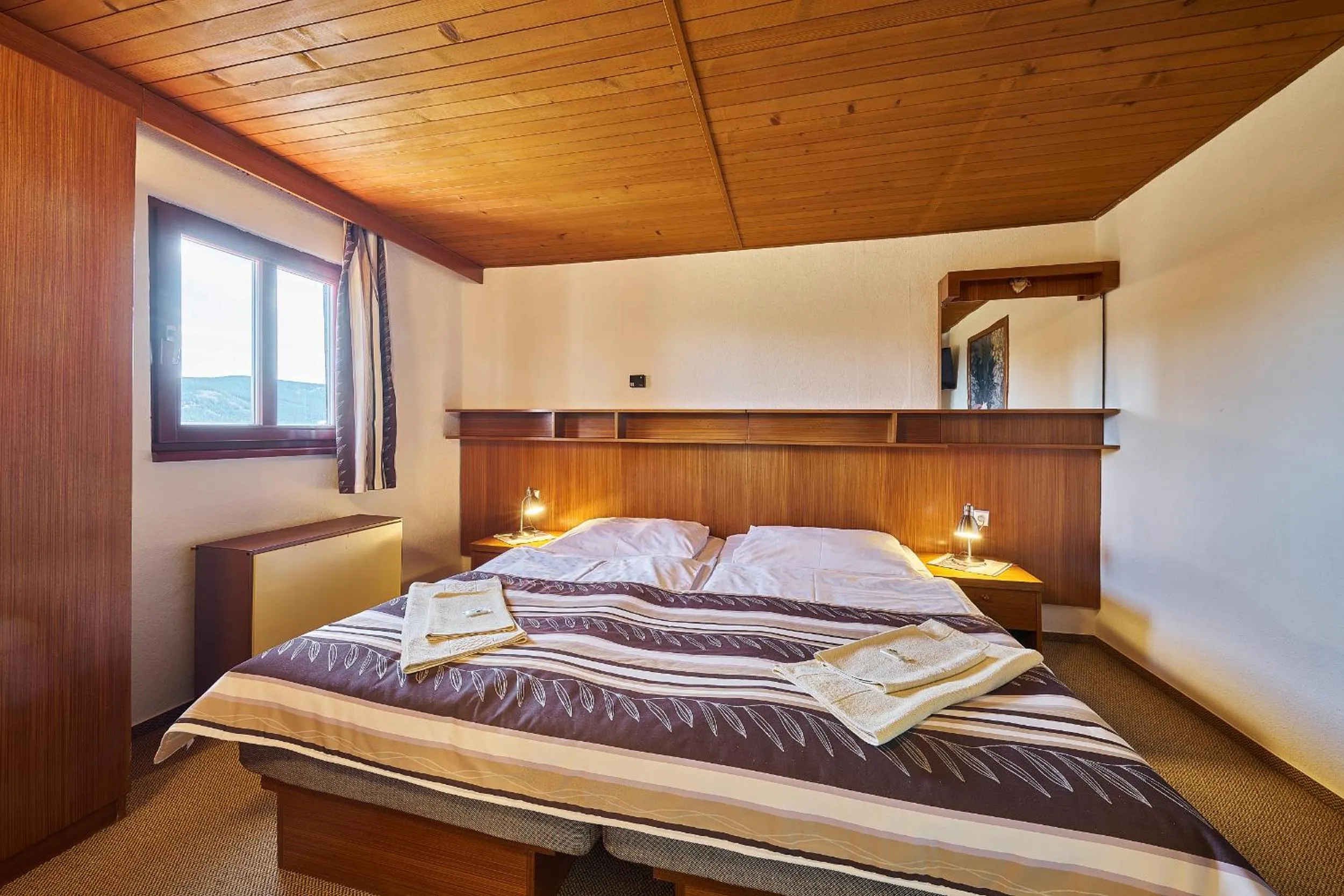 Bed in Hotel Bouda Jana