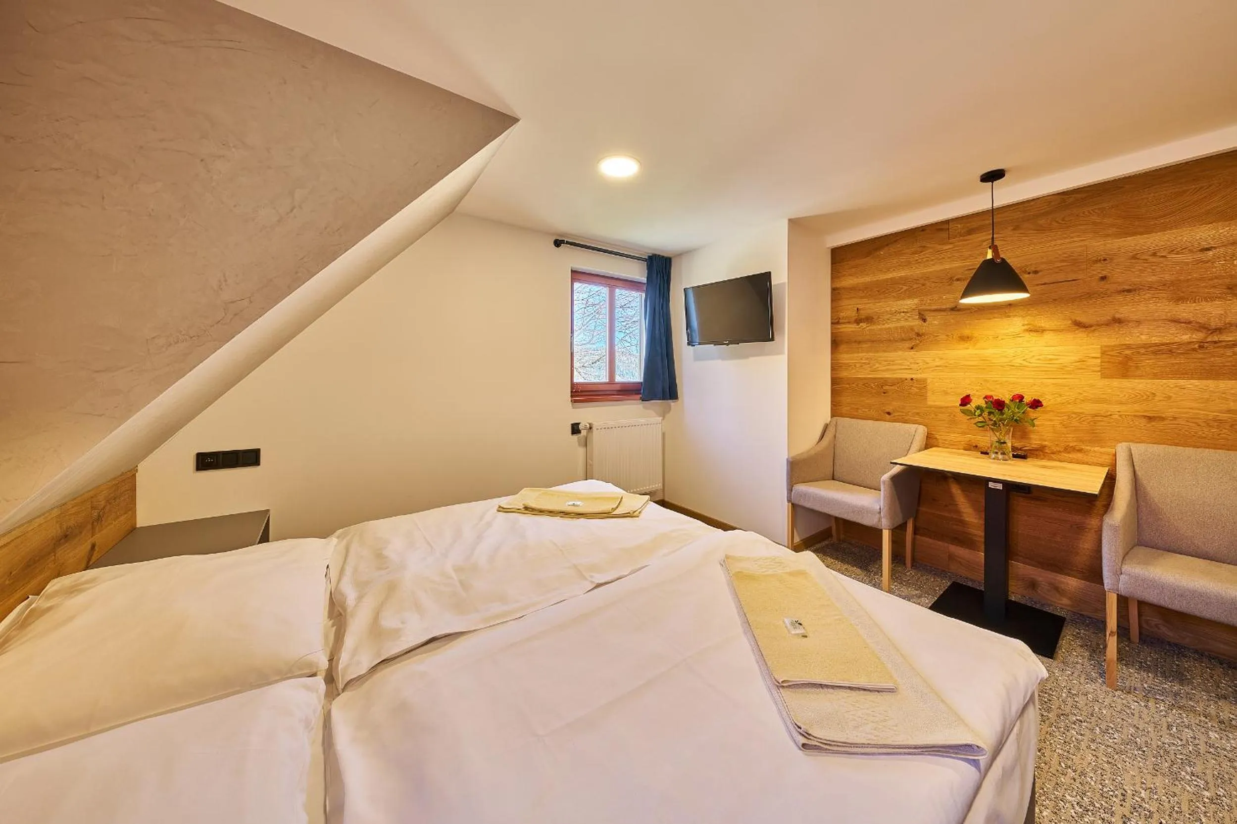 Bed in Hotel Bouda Jana