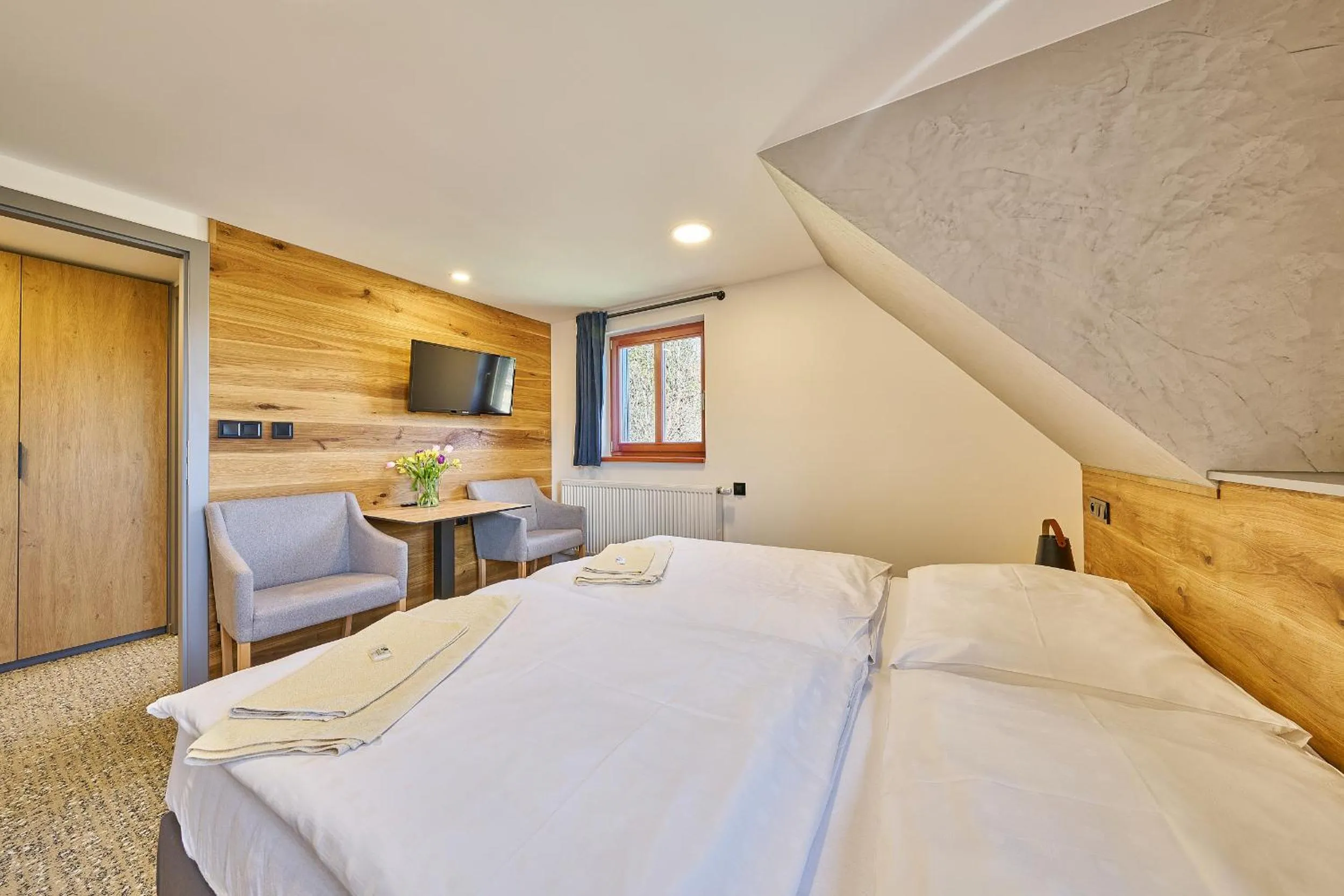 Bed in Hotel Bouda Jana