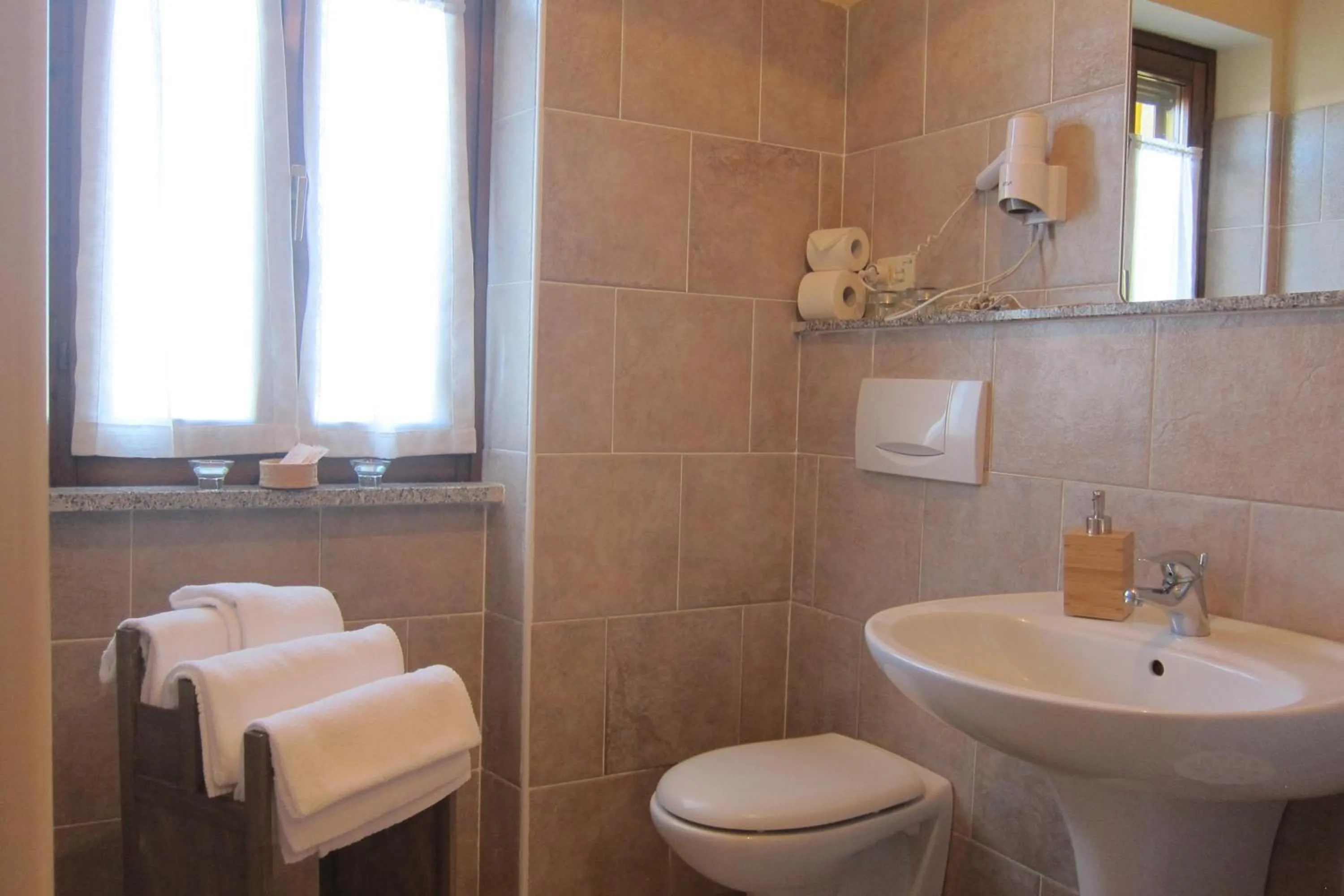 Bathroom in Agriturismo La Mussia