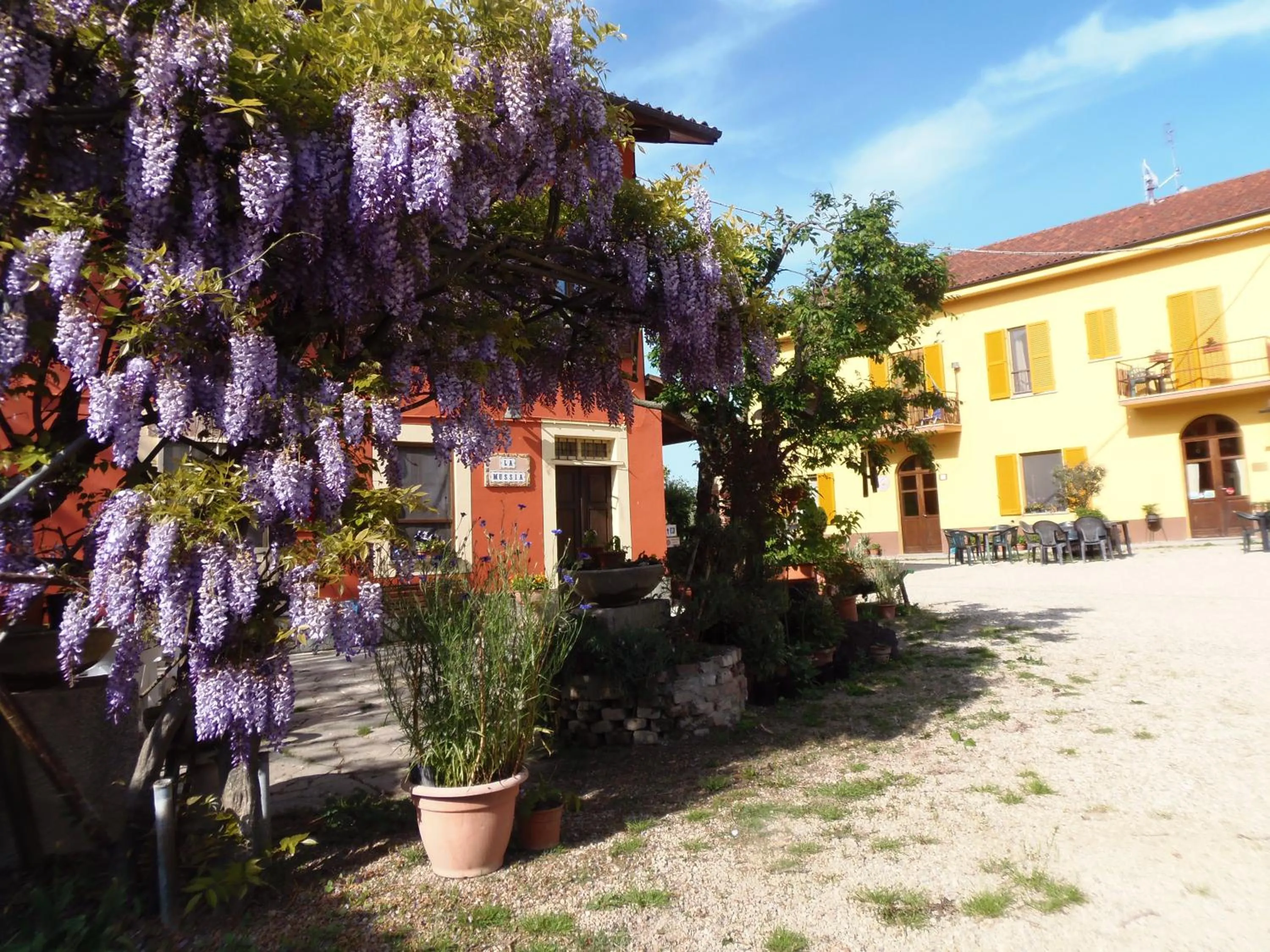 Patio in Agriturismo La Mussia