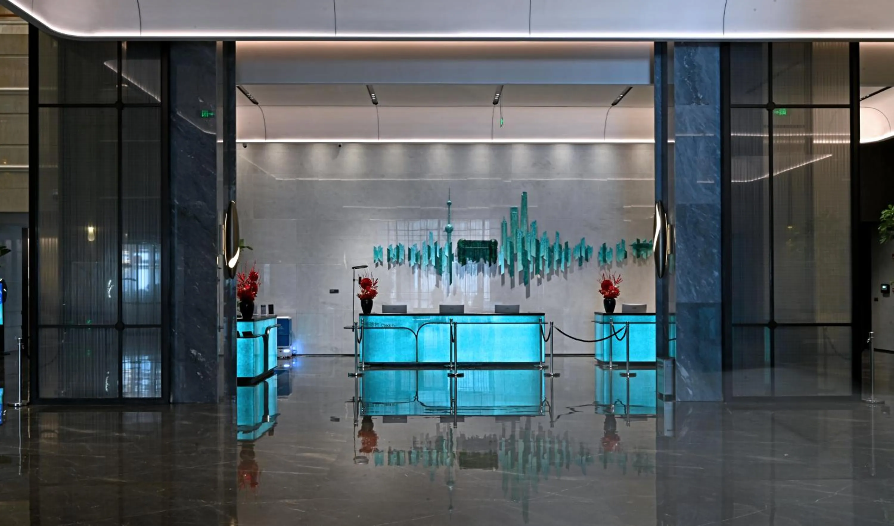 Lobby or reception in Oriental Riverside Bund View Hotel (Shanghai International Convention Center)