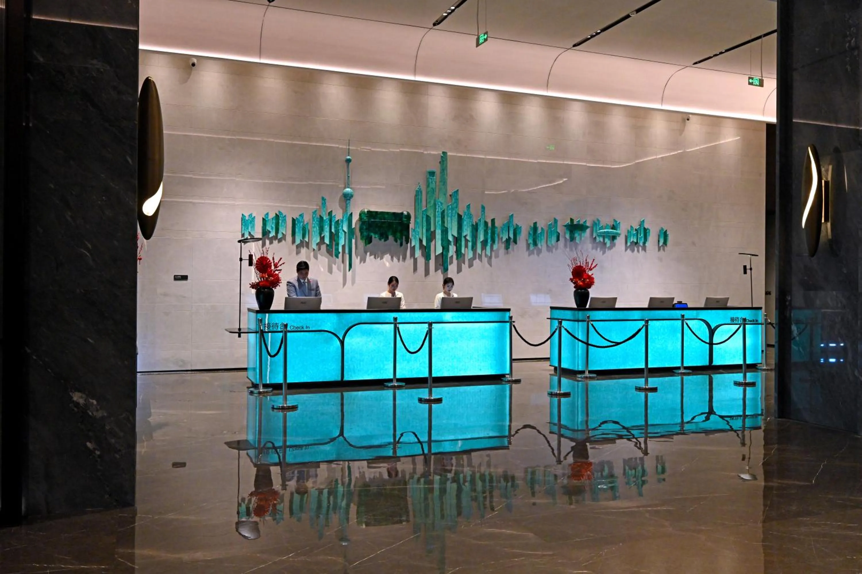 Lobby or reception in Oriental Riverside Bund View Hotel (Shanghai International Convention Center)
