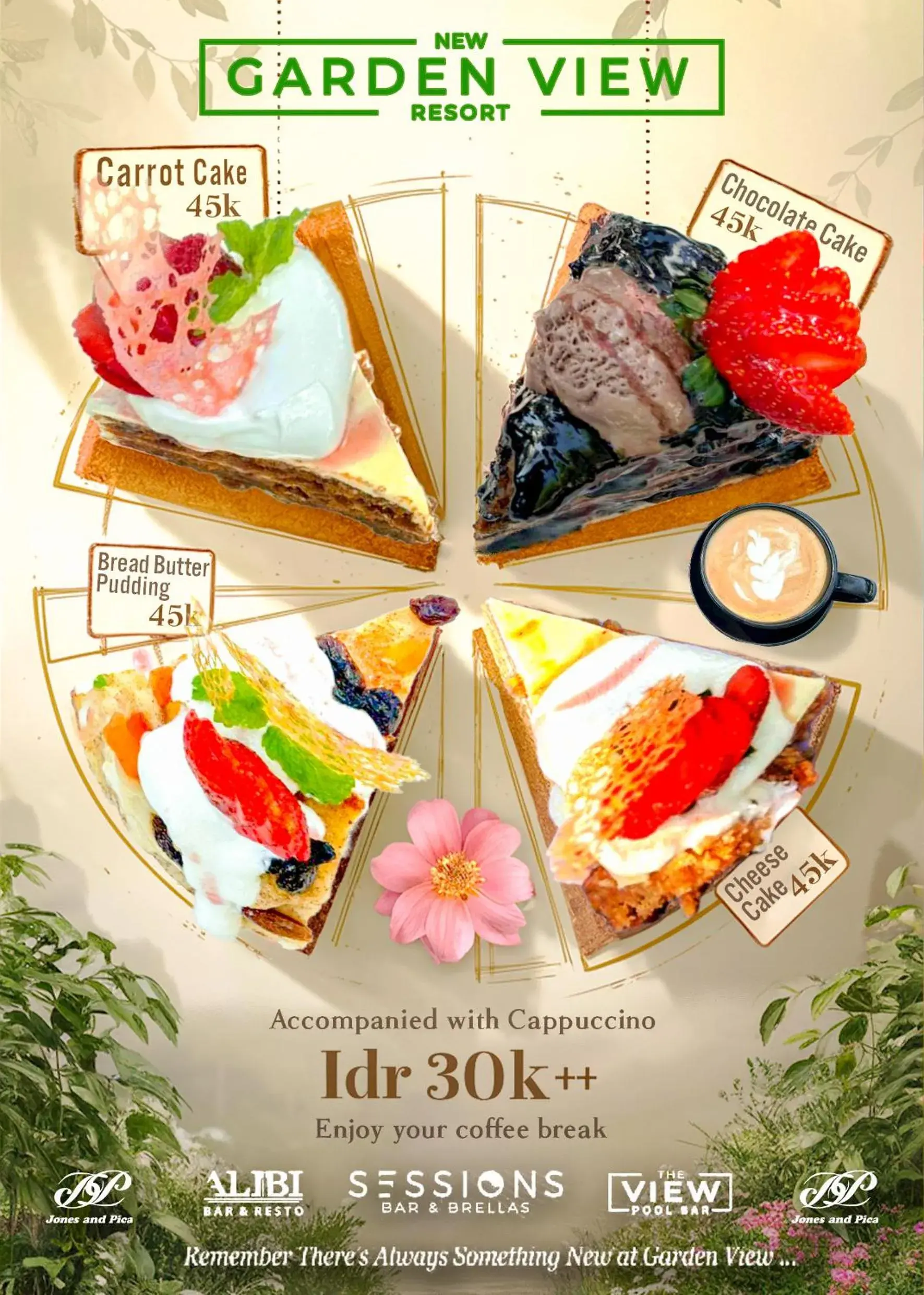 Breakfast in New Garden View Resort Breakfast in New Garden View Resort