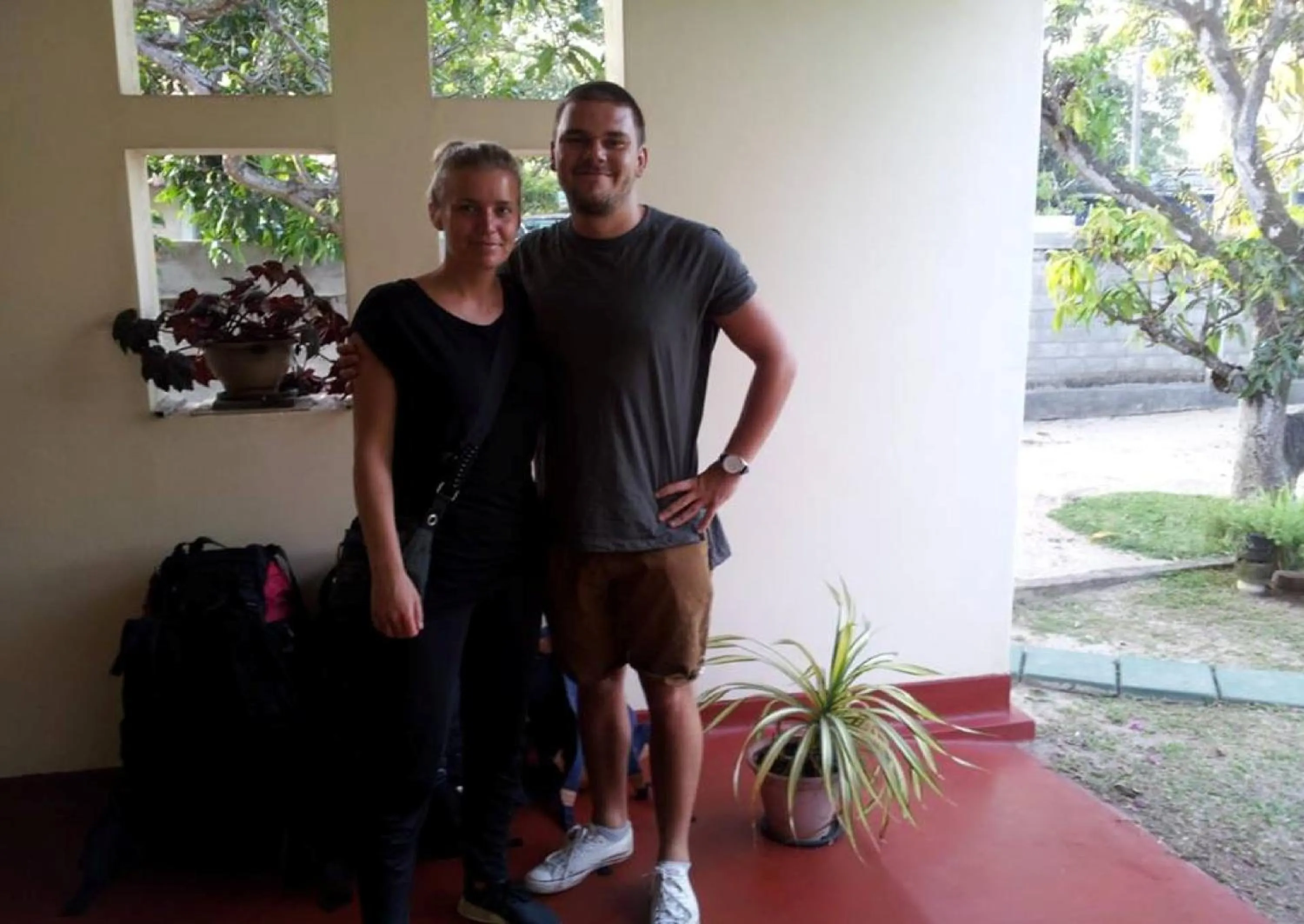 Patio in Mama's Hostel by Taprobane