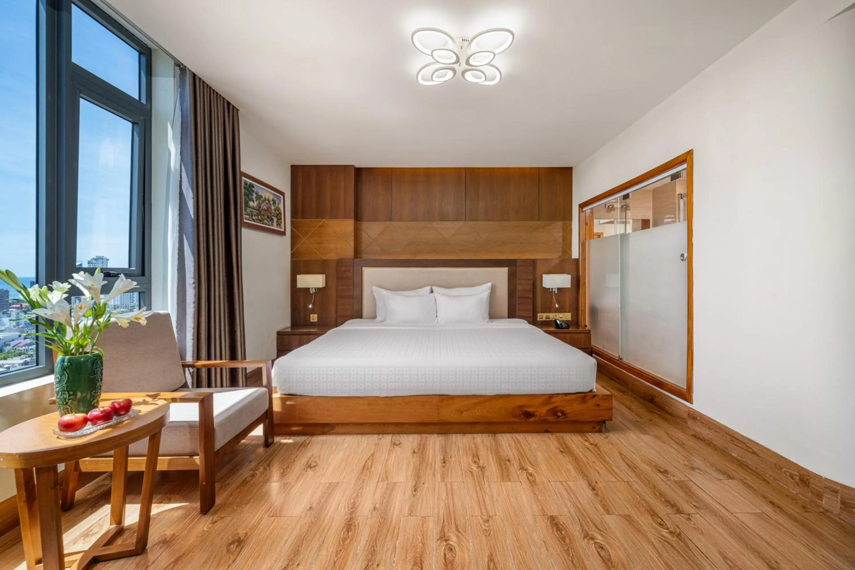 Bed in Nhu Minh Plaza Danang Hotel