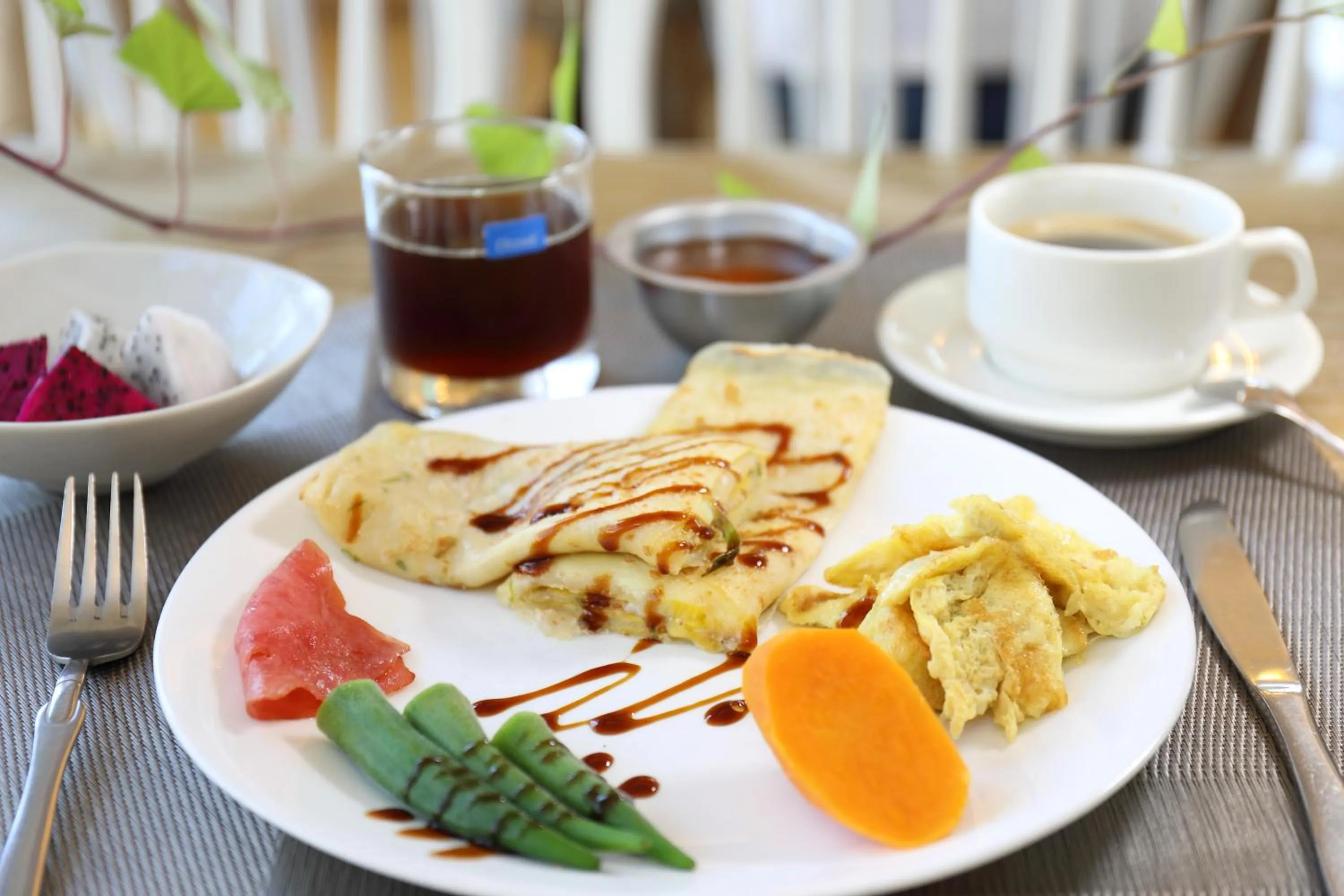 Food and drinks in Yue Ya Guan Homestay