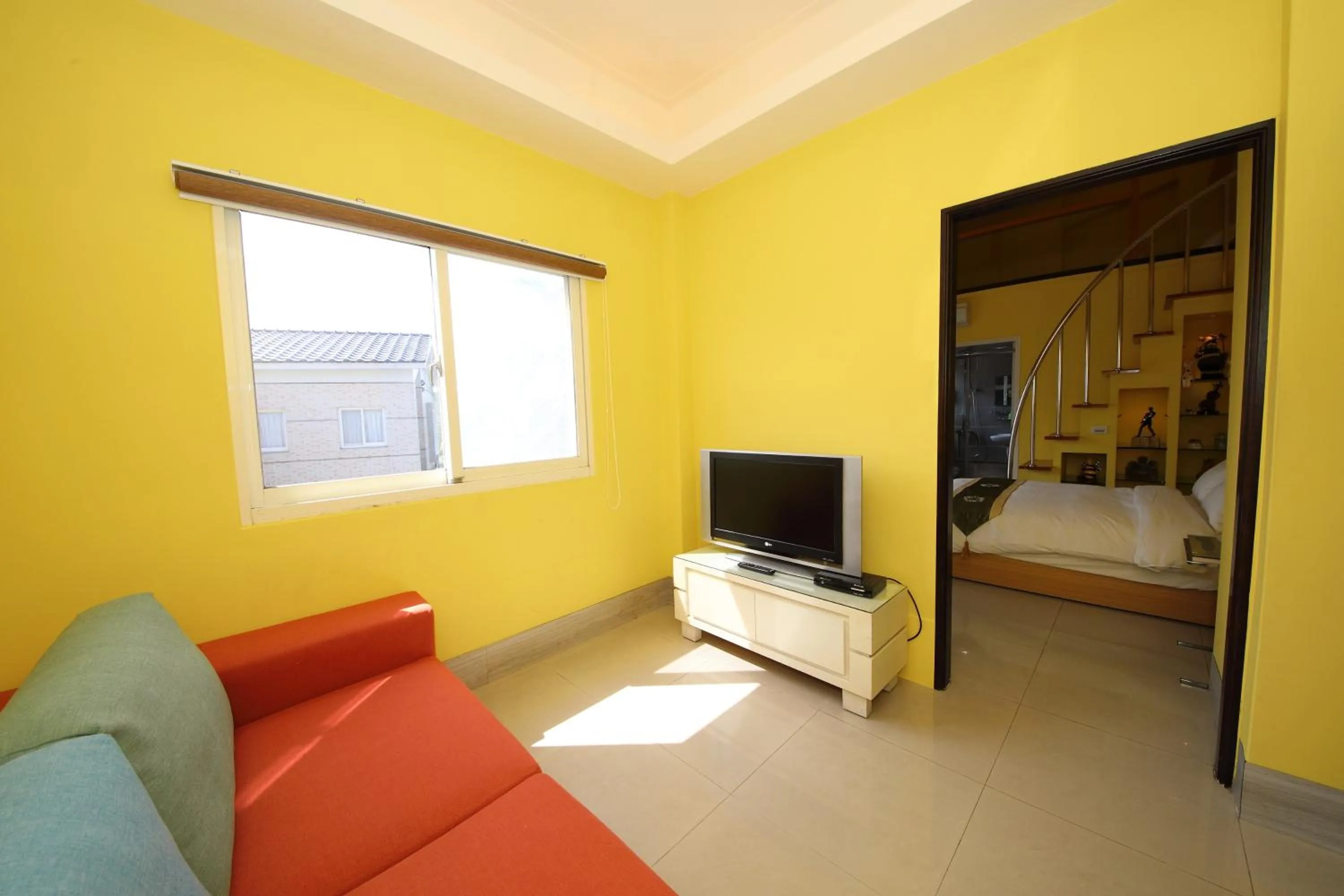 Living room, Bed in Yue Ya Guan Homestay