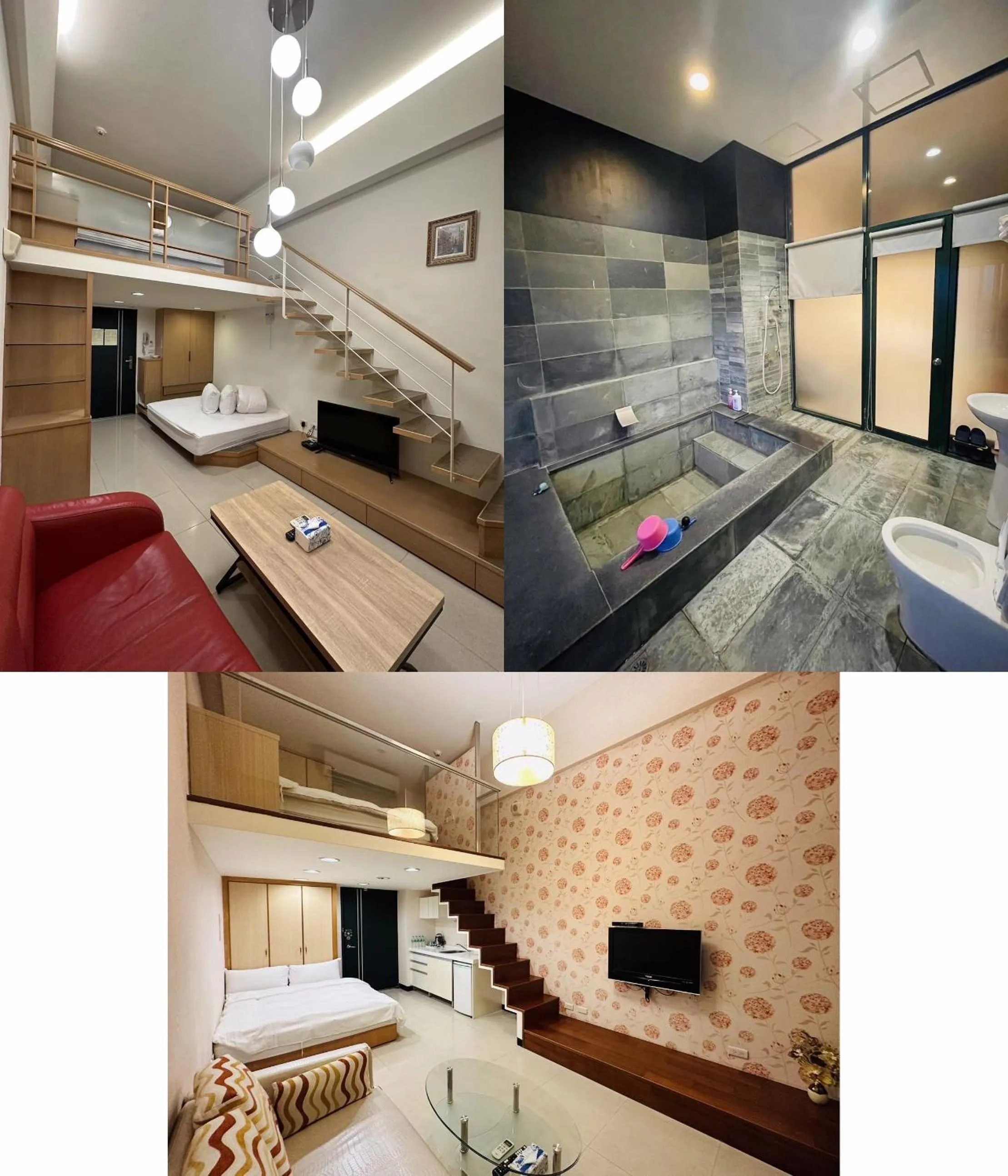 Bed in Chiuan Jia Hot Spring House