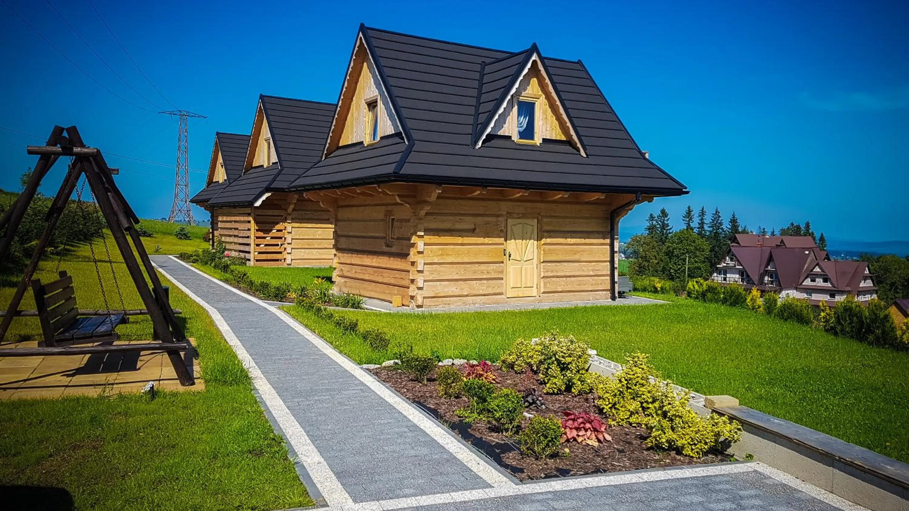 Garden in Domki Górskie Janosik, Kwicoł i Pyzdra Jacuzzi, Sauna