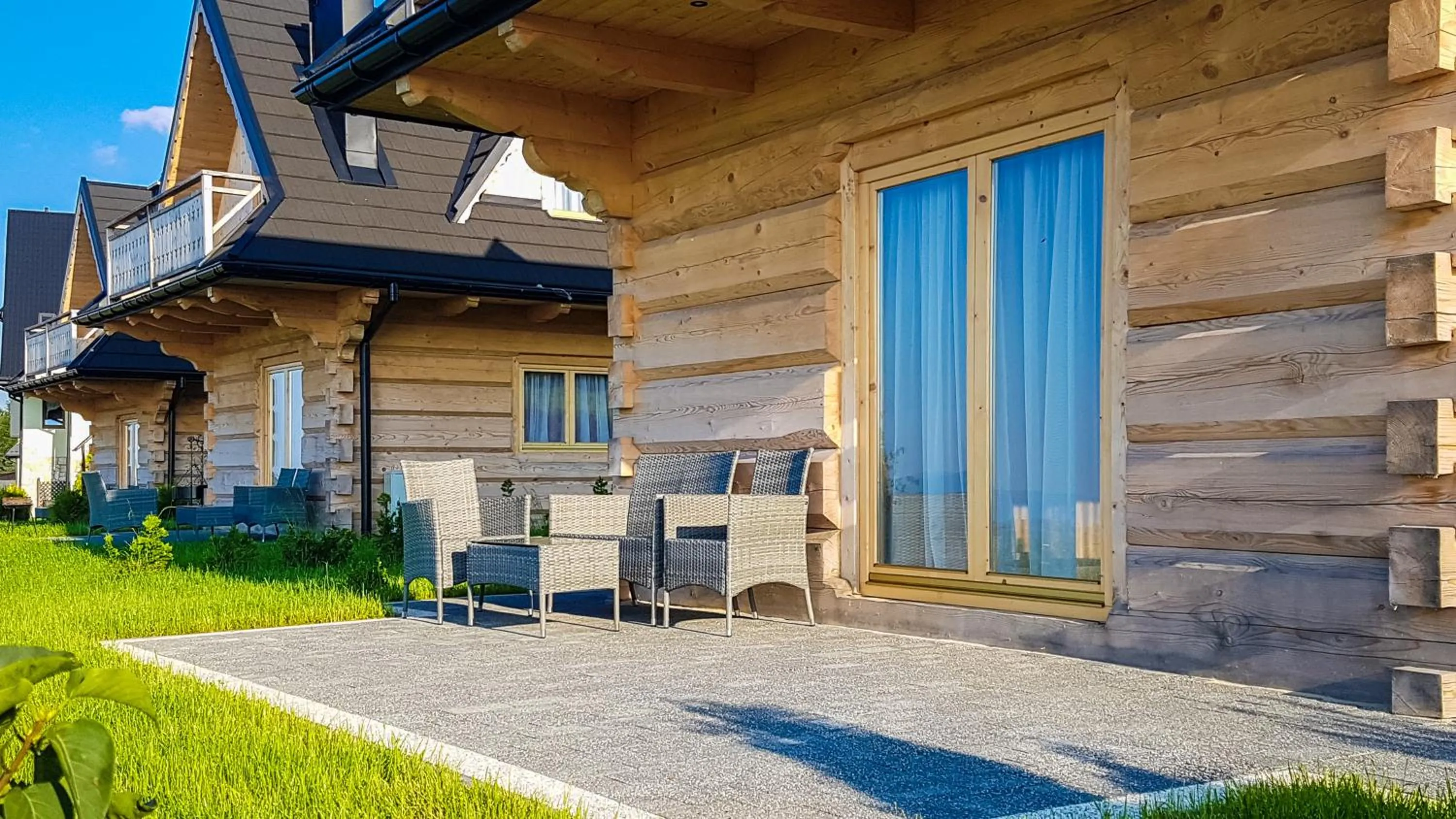 Balcony/Terrace in Domki Górskie Janosik, Kwicoł i Pyzdra Jacuzzi, Sauna