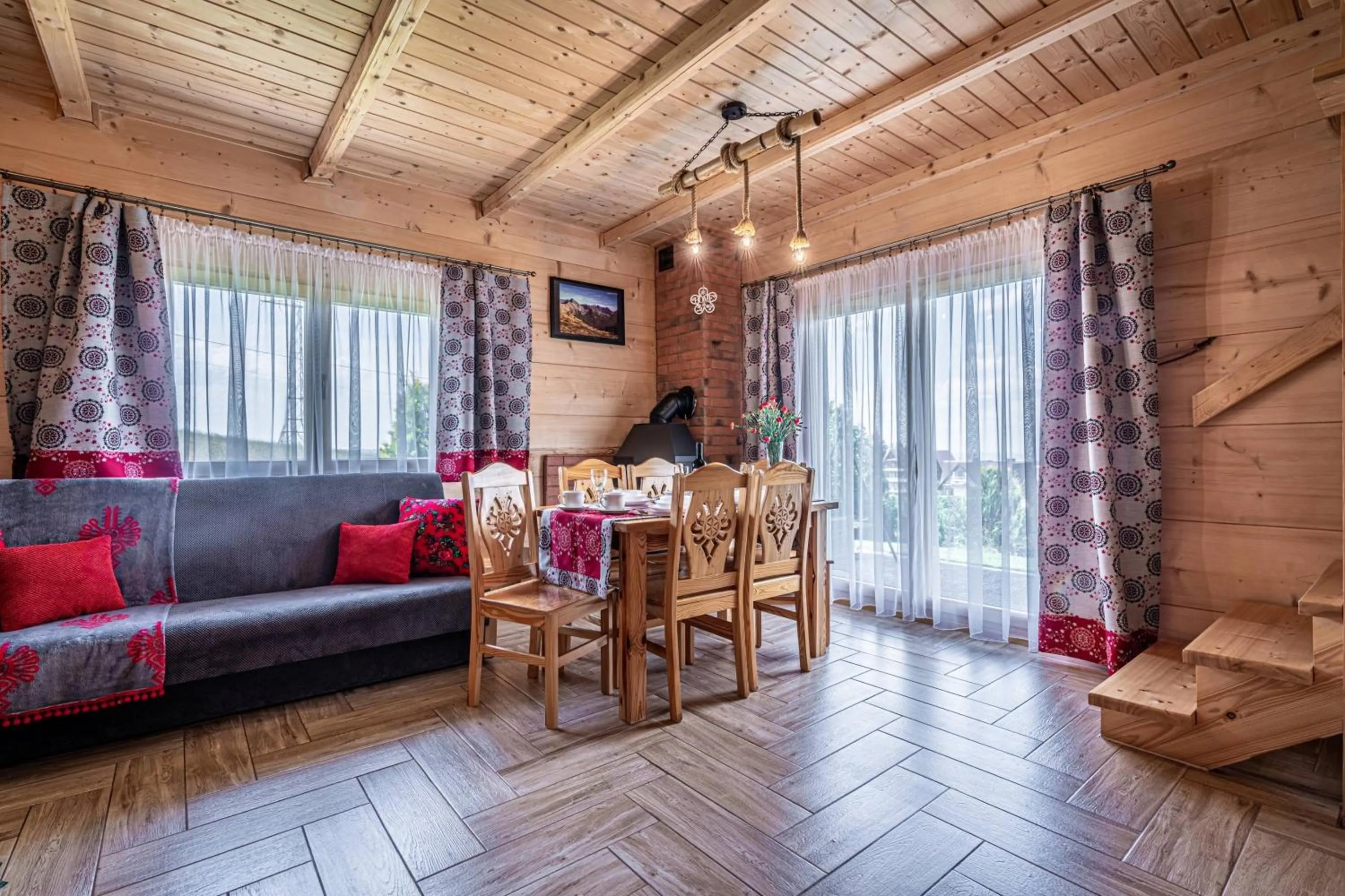 Living room in Domki Górskie Janosik, Kwicoł i Pyzdra Jacuzzi, Sauna