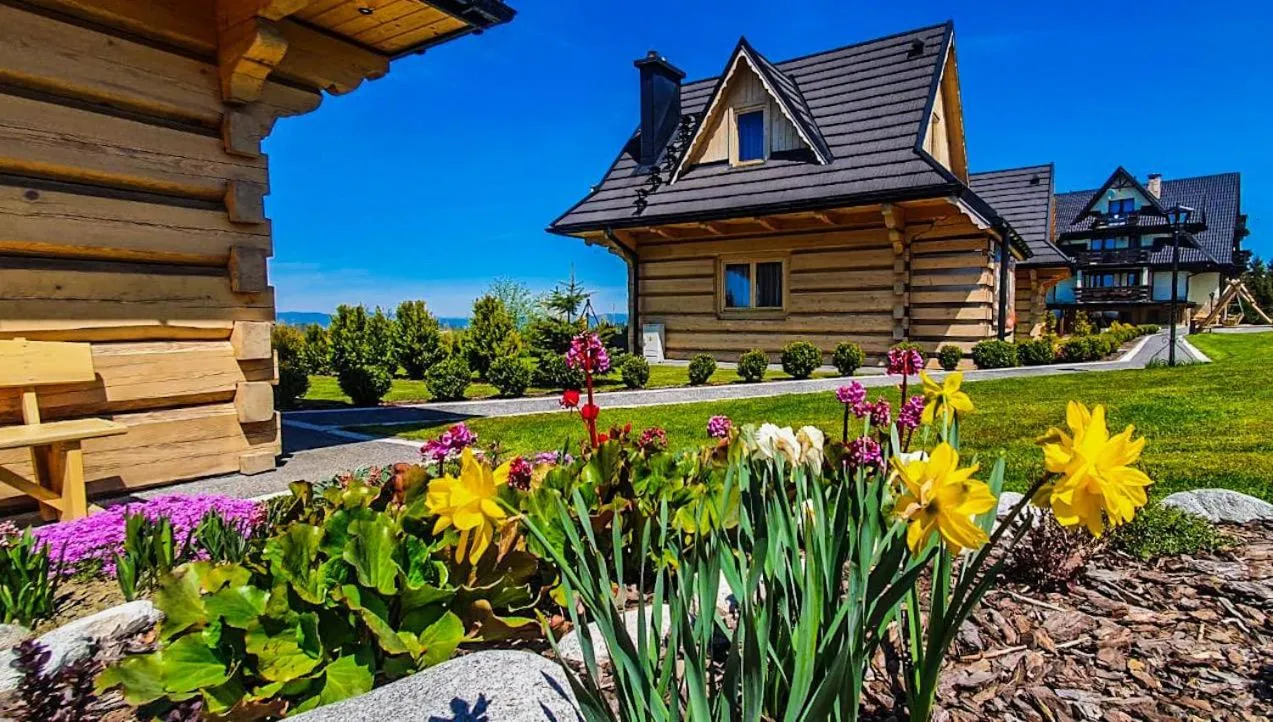 Garden in Domki Górskie Janosik, Kwicoł i Pyzdra Jacuzzi, Sauna