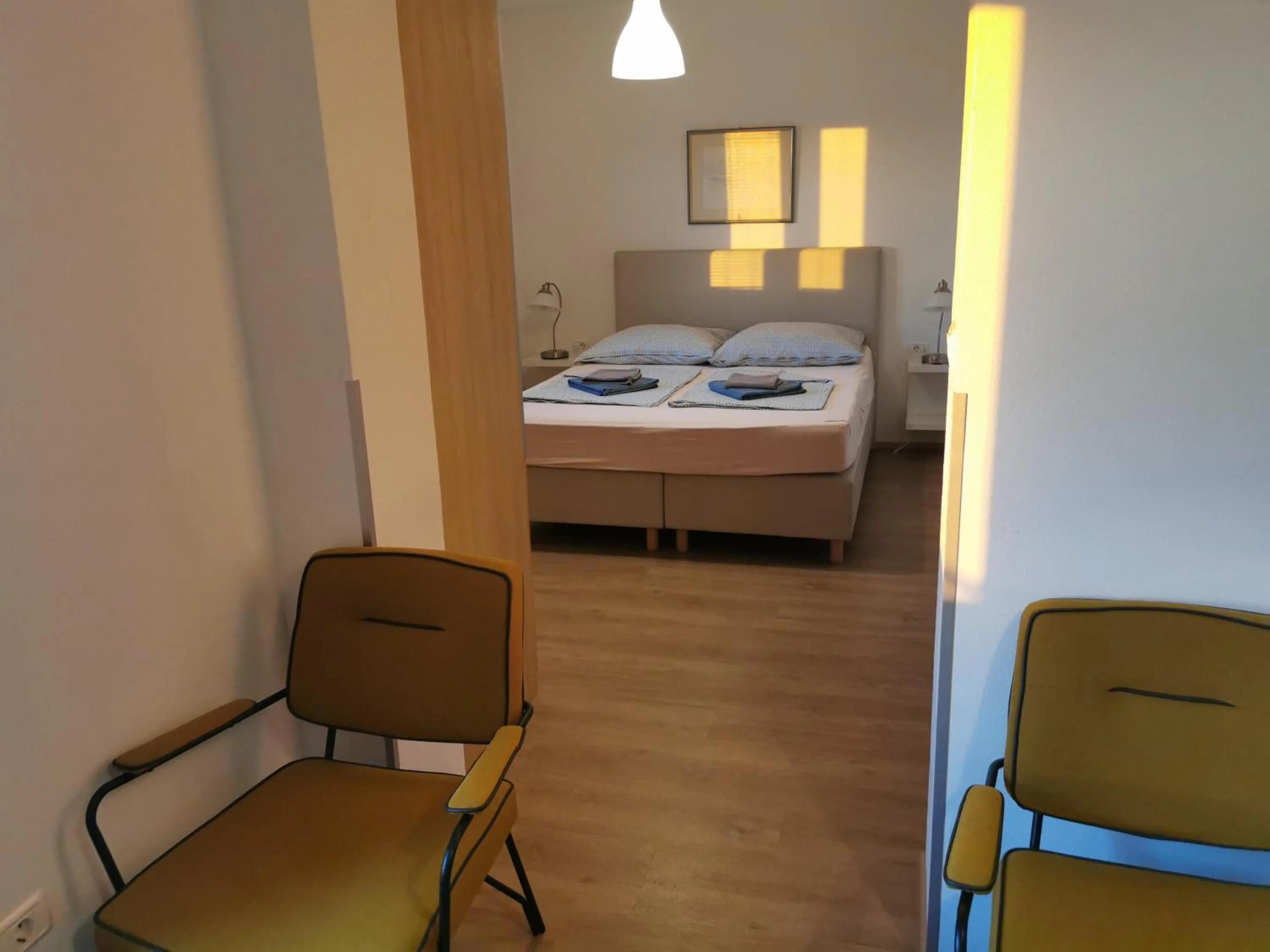 Bed in BC Better Choice Apartments with Central Heating