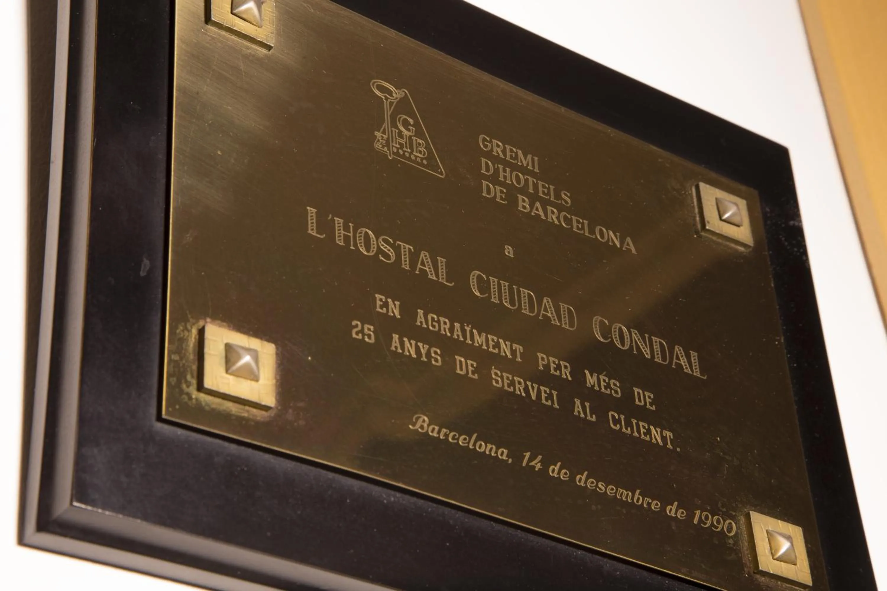 Decorative detail in Ciudad Condal Hostal - Paseo de Gracia