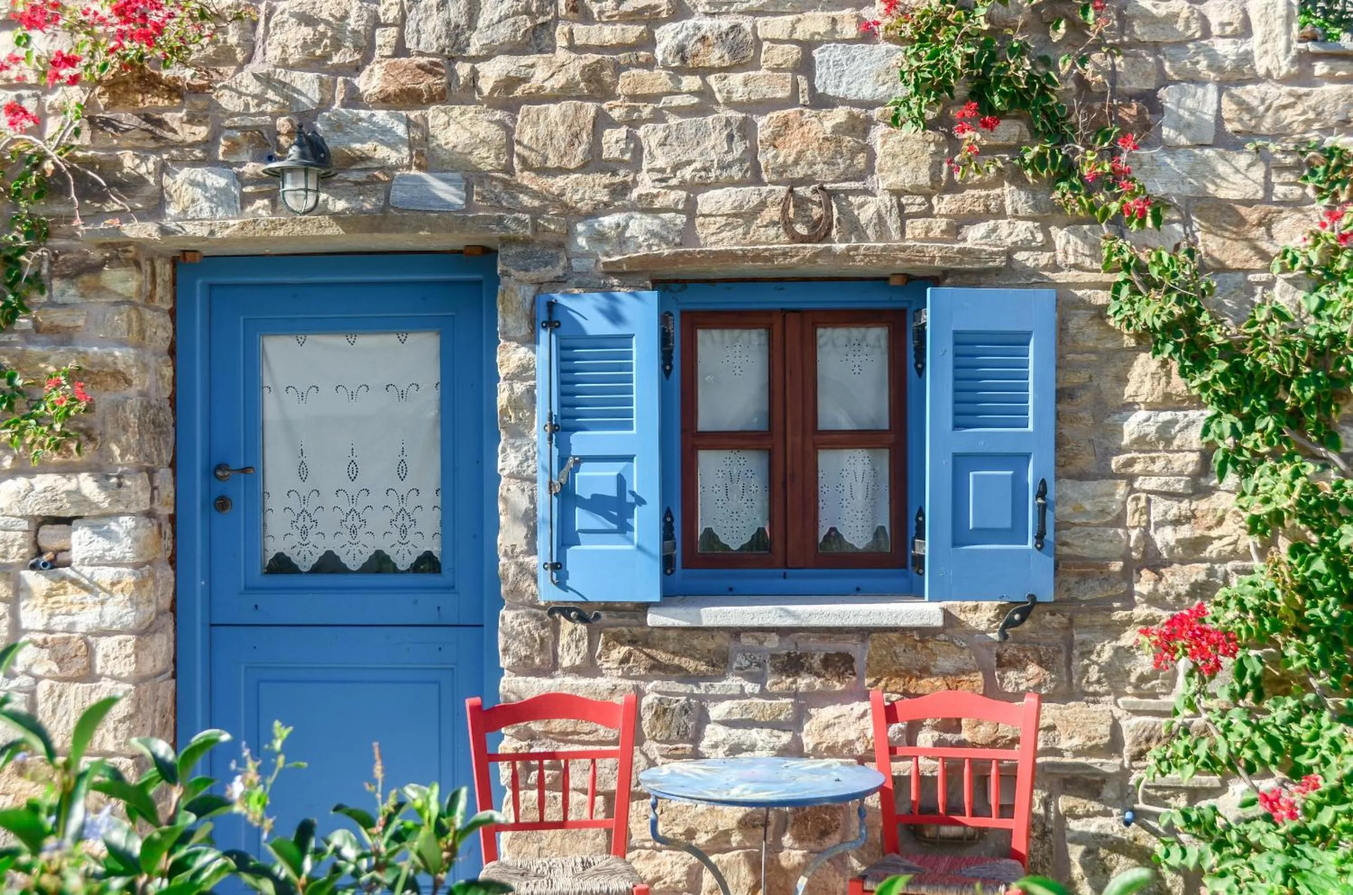 Patio in Naxos Filoxenia Hotel