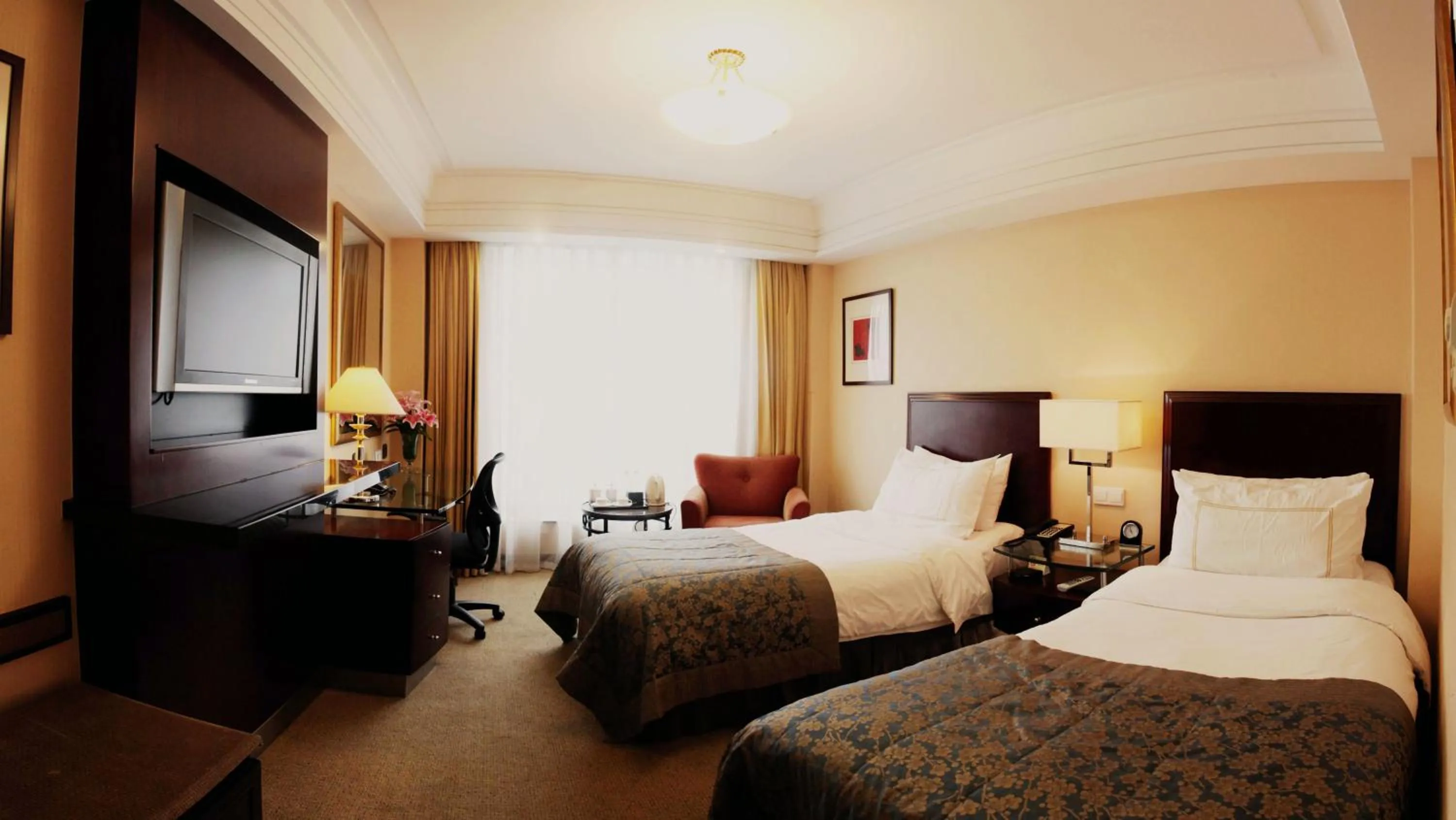 Bedroom, Bed in Lakeview Xuanwu Hotel