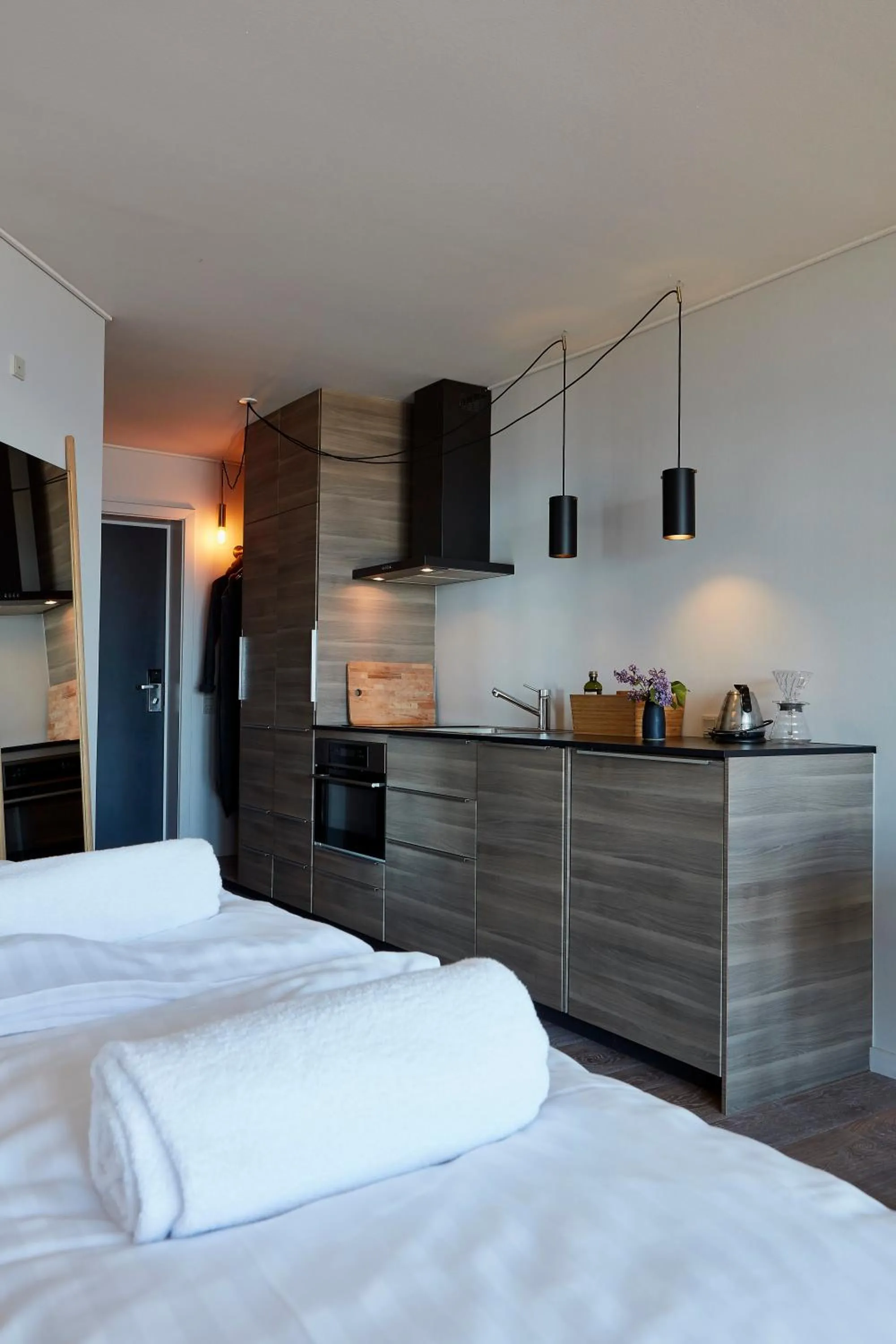 Kitchen or kitchenette, Bed in Nordlandet