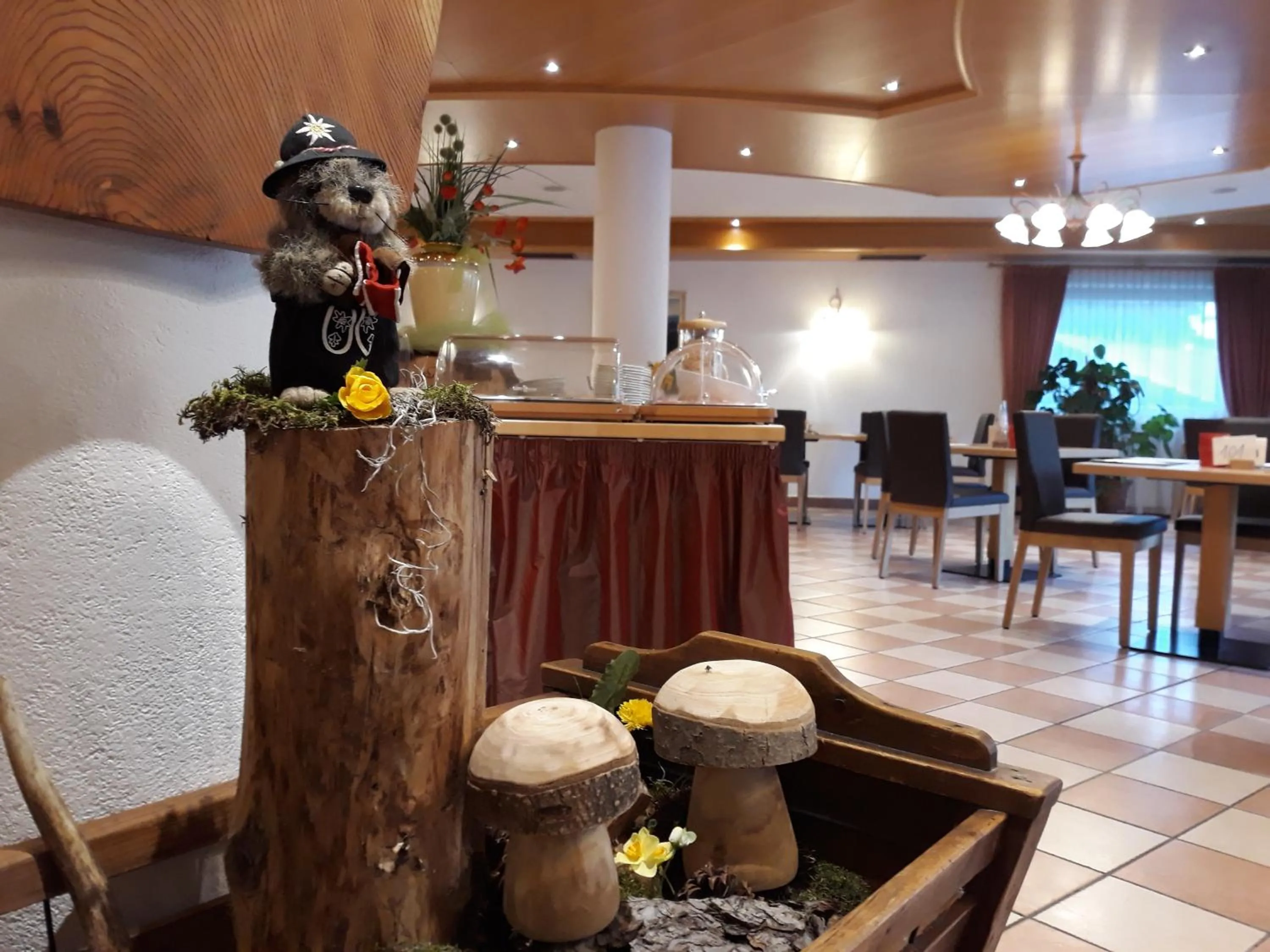 Decorative detail in Hotel Larch