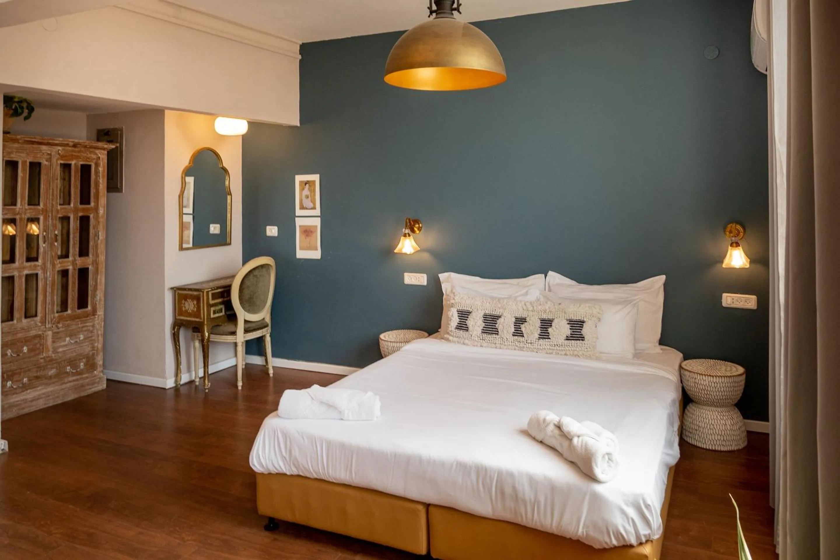 Bedroom, Bed in Beit Oren Hotel