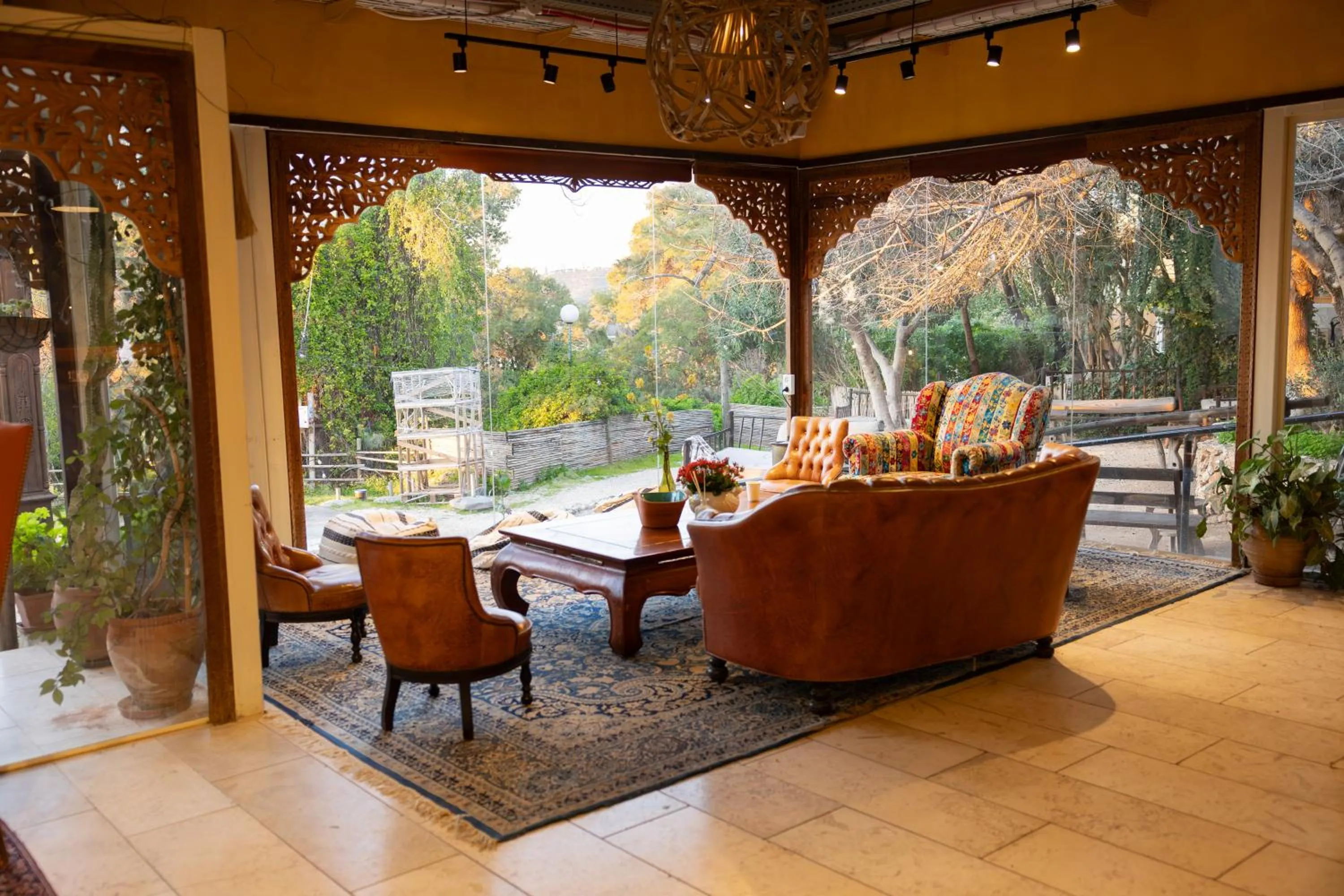 Lobby or reception in Beit Oren Hotel