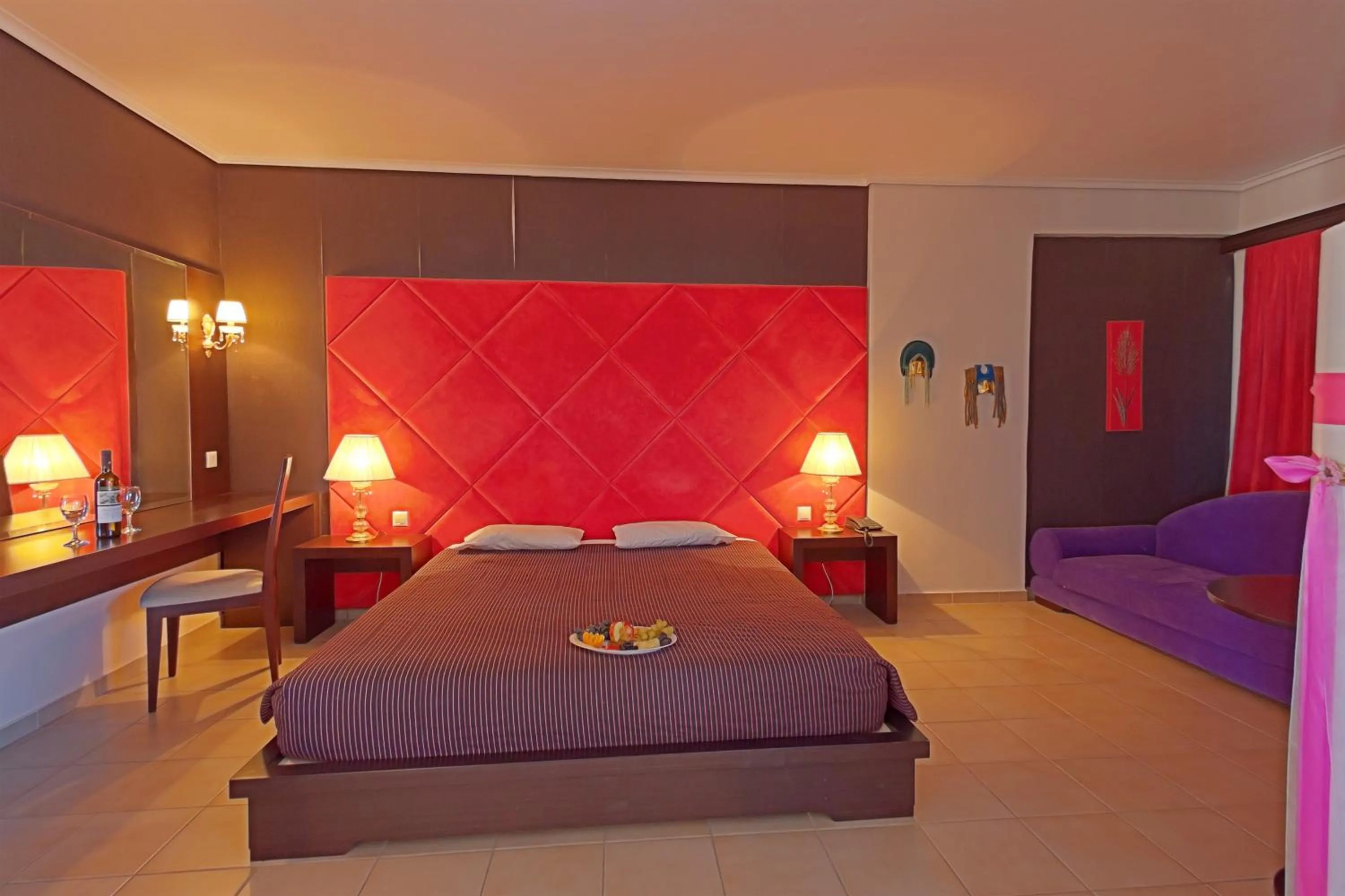 Bed in Grand Platon Hotel