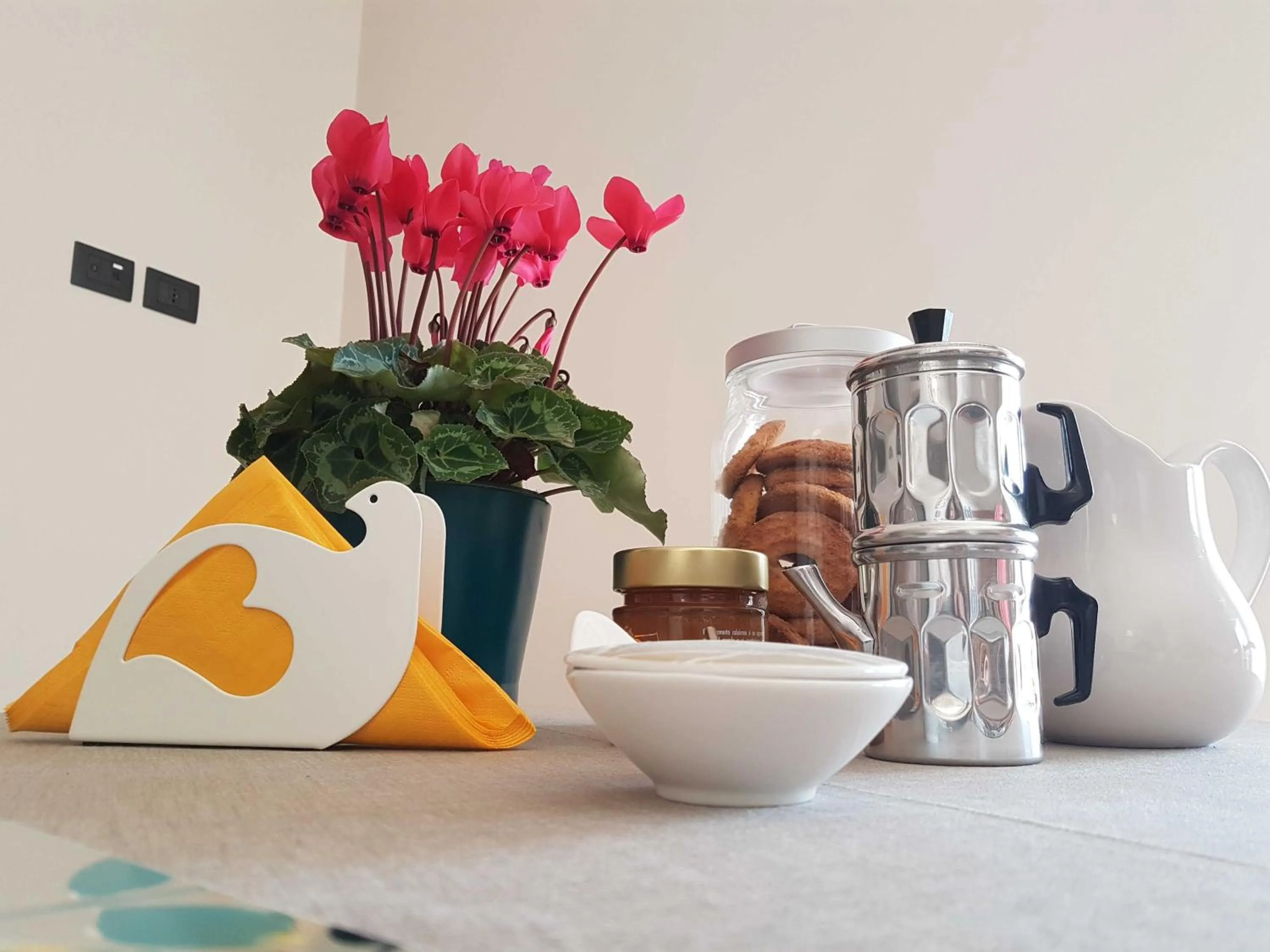 Food and drinks in b&b Tre Passi Dalla Torre