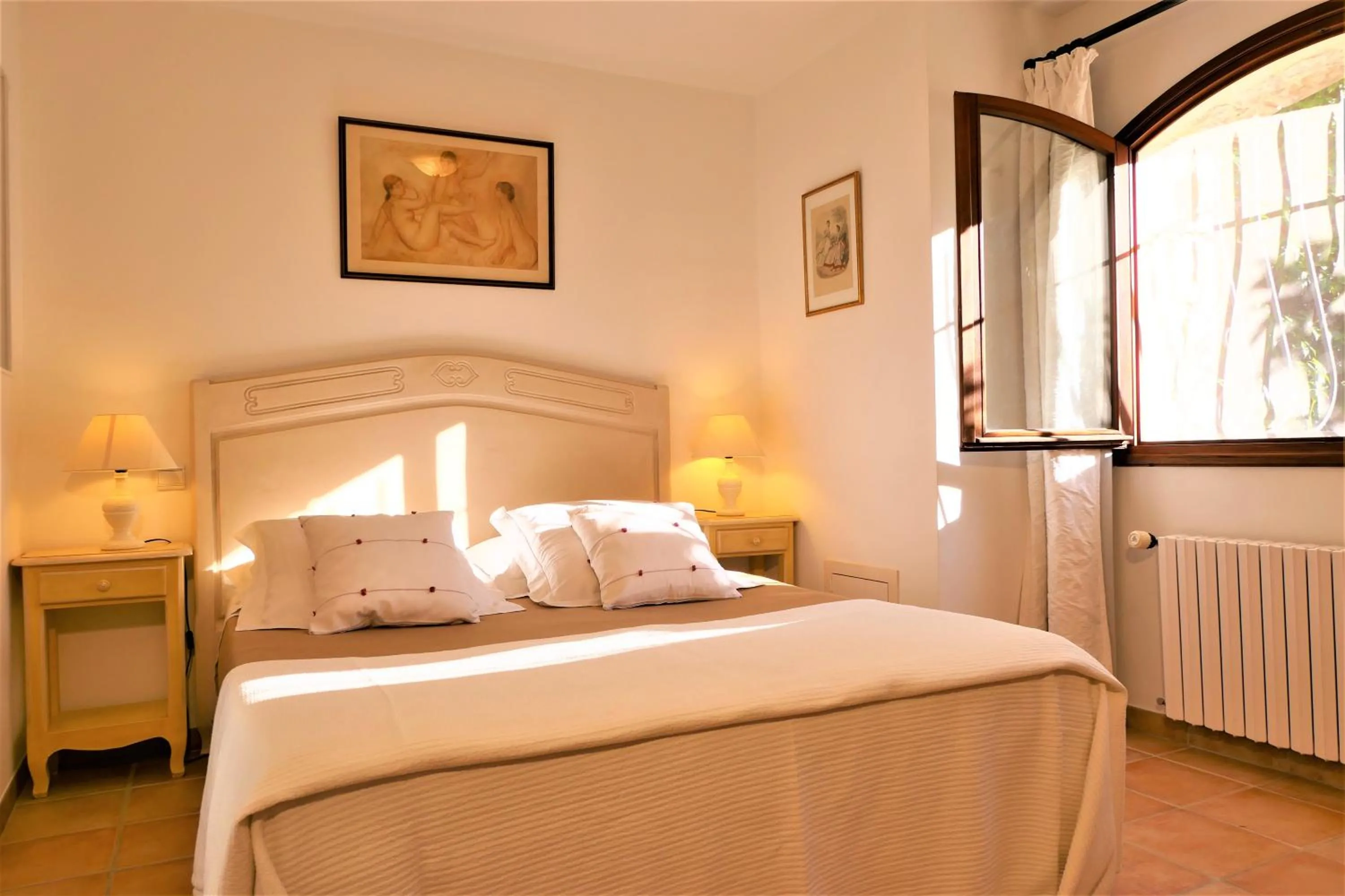 Bed in Gite les Citronniers