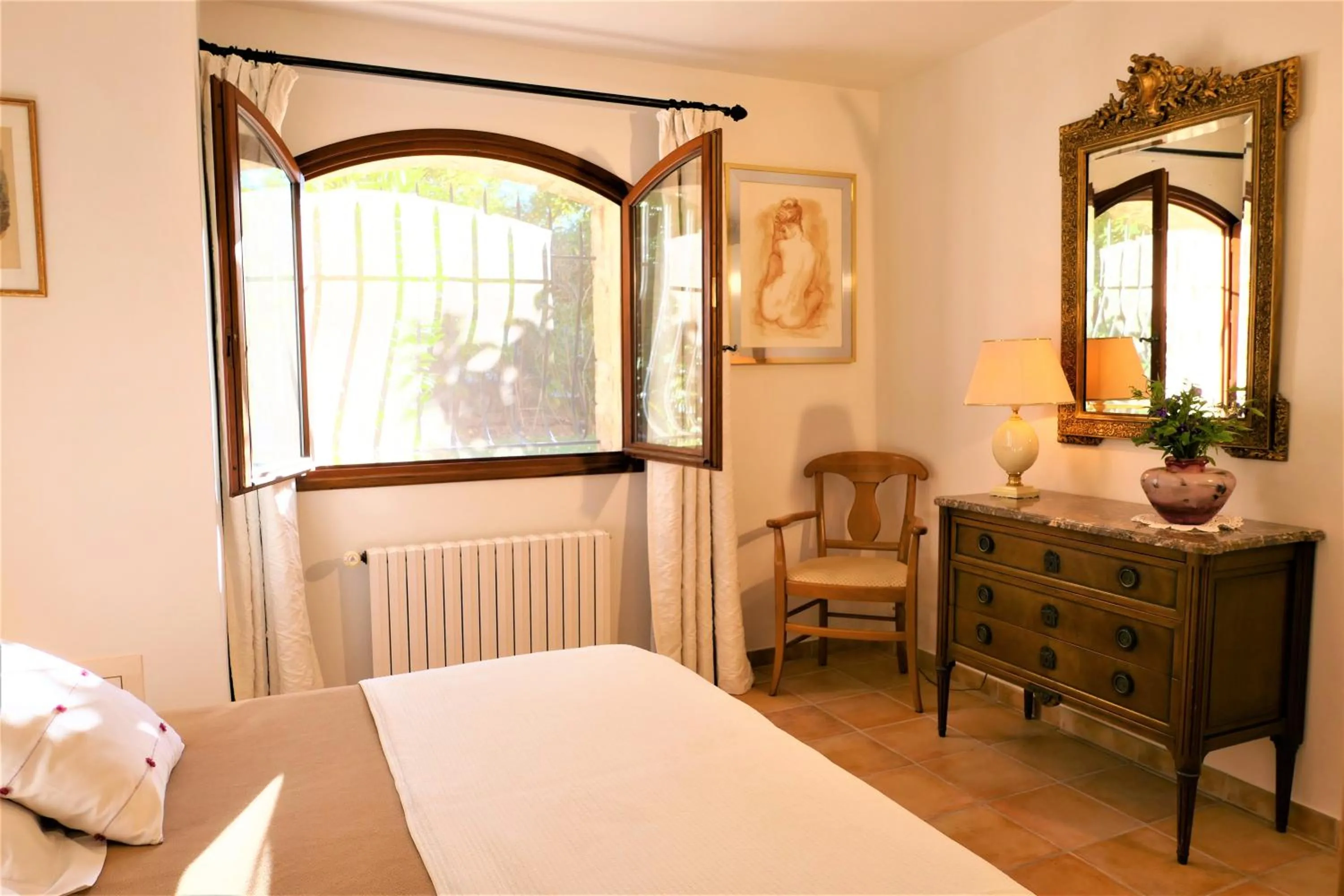 Bed in Gite les Citronniers