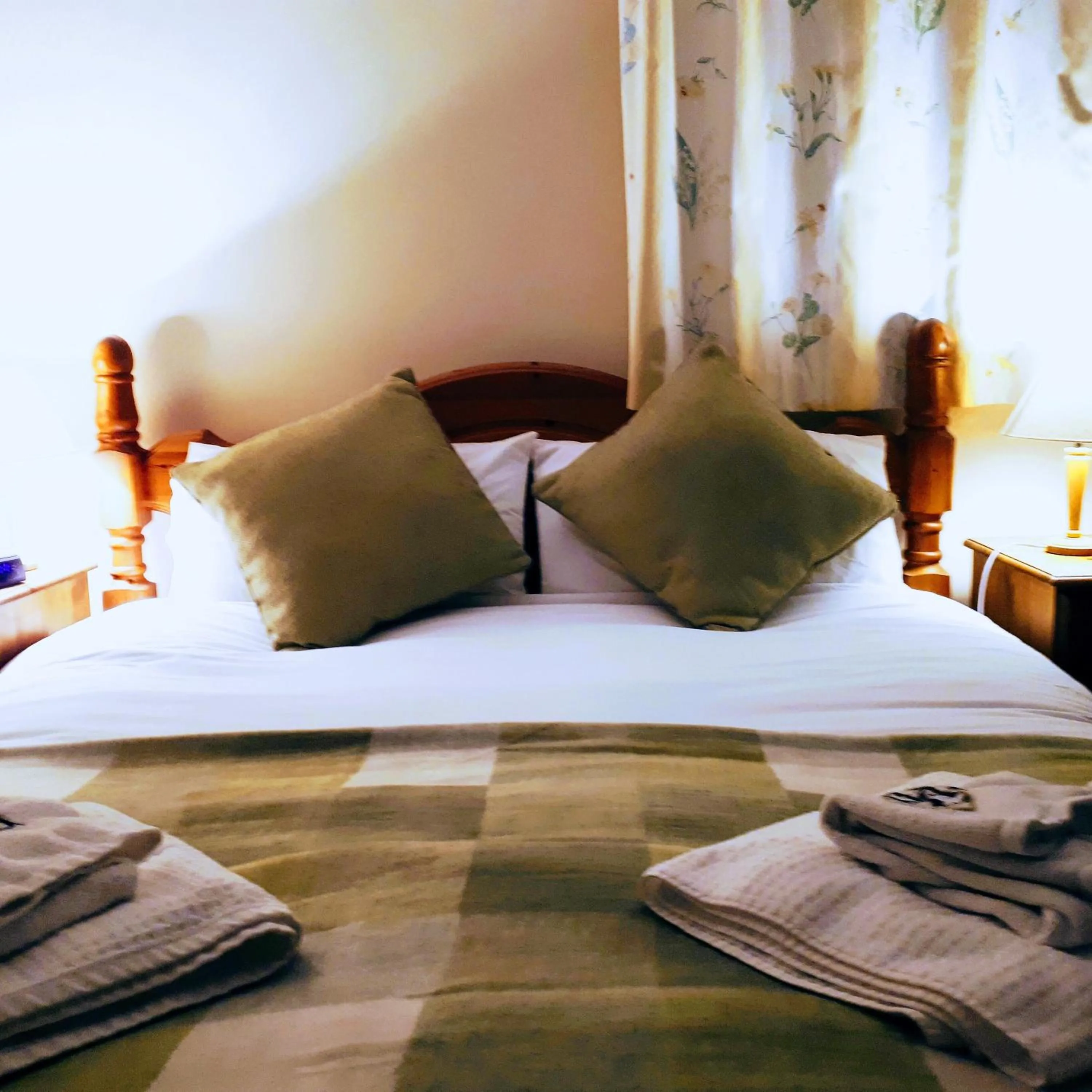 Bed in Pwllgwilym B & B