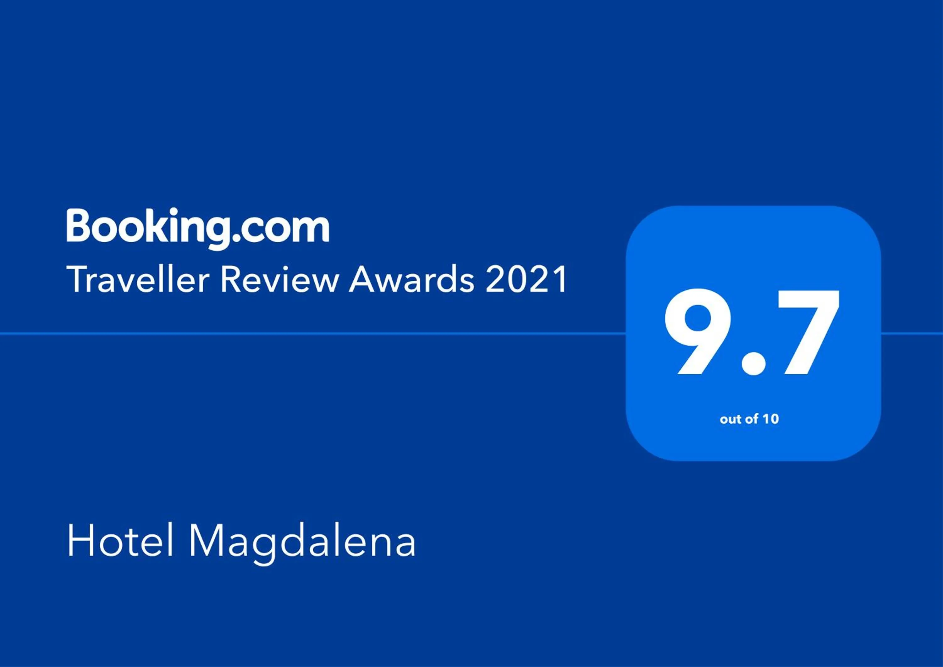 Certificate/Award in Hotel Magdalena