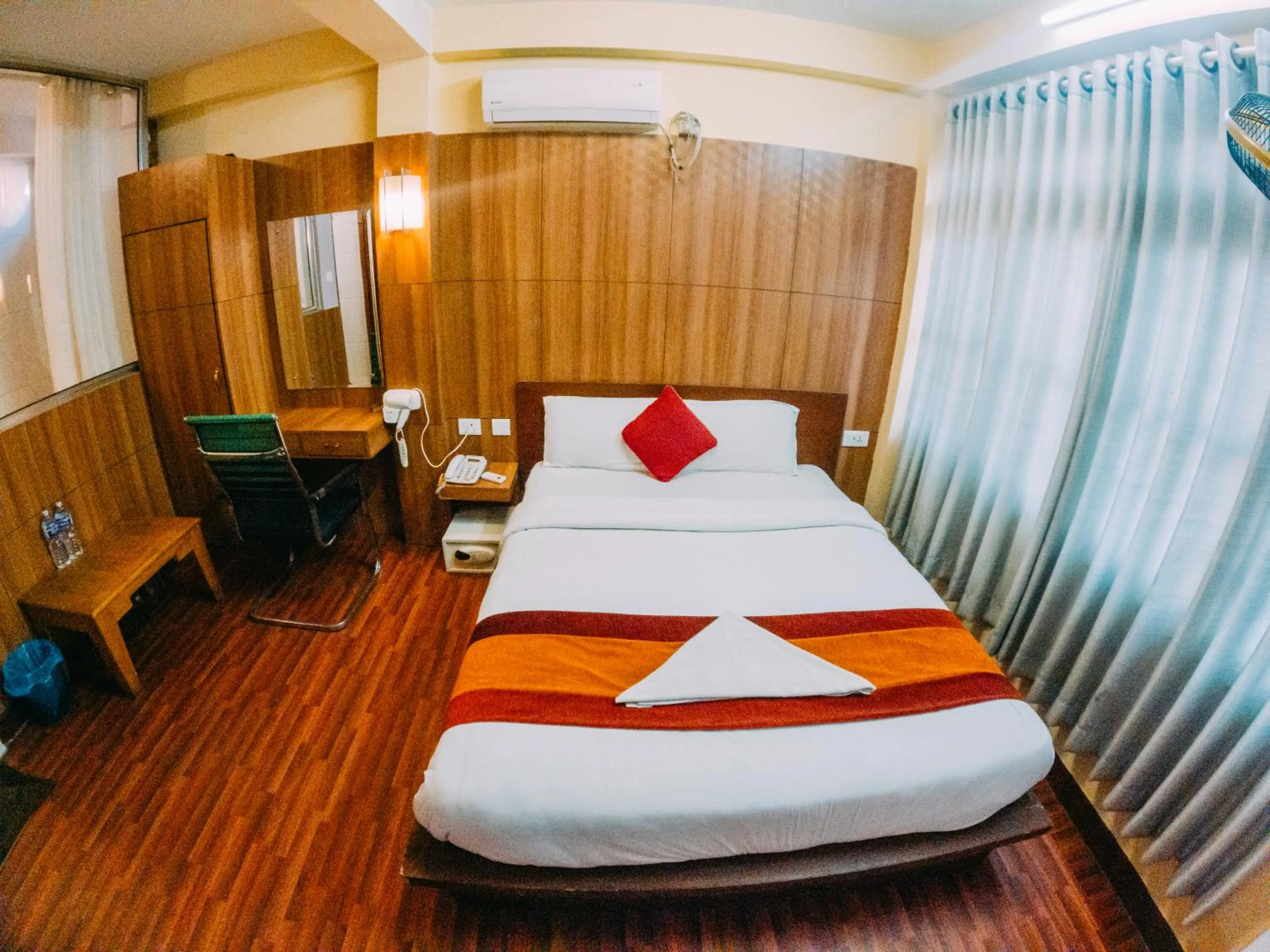 Bed in Doors Hotel Thamel
