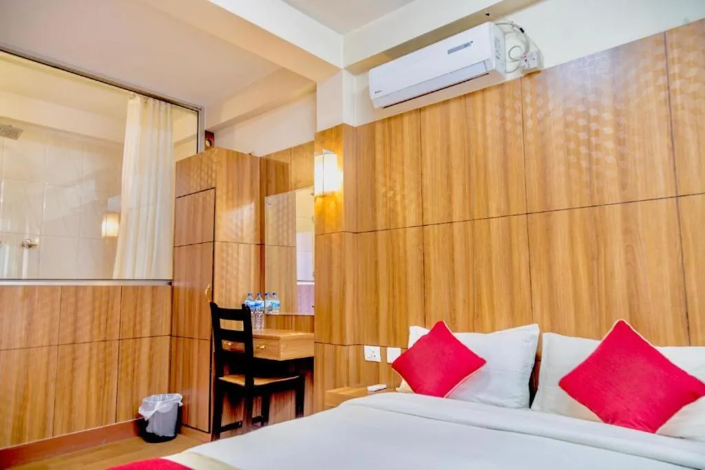Bed in Doors Hotel Thamel