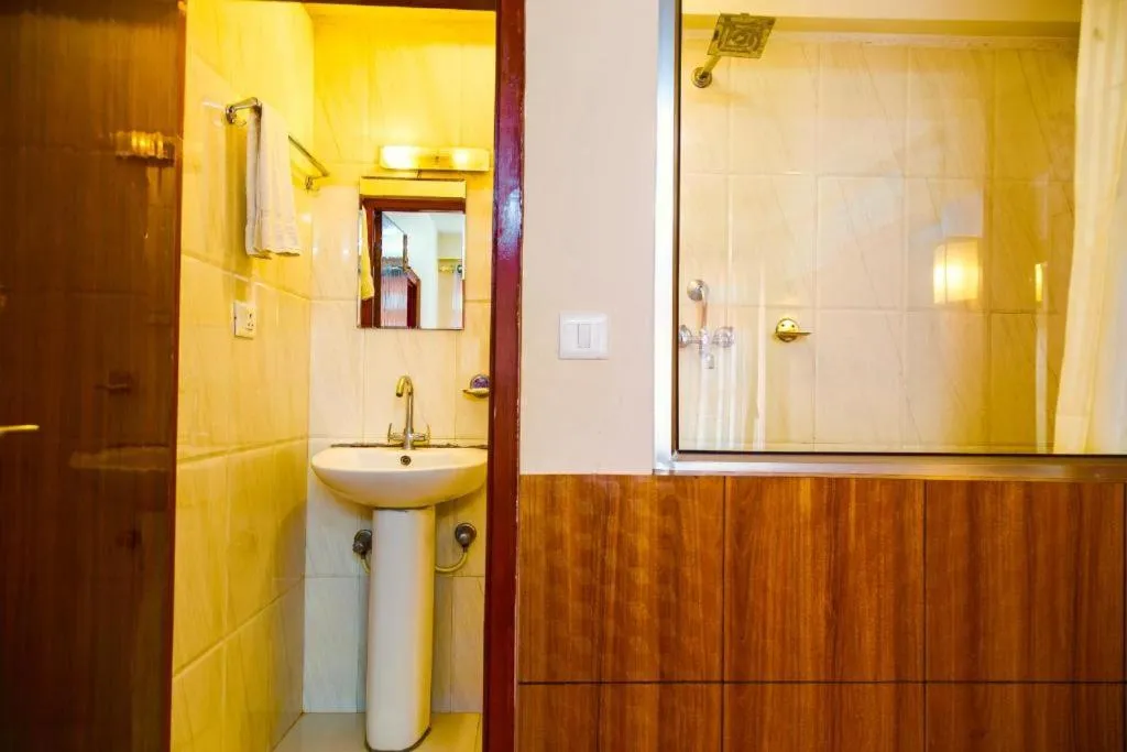 Shower in Doors Hotel Thamel