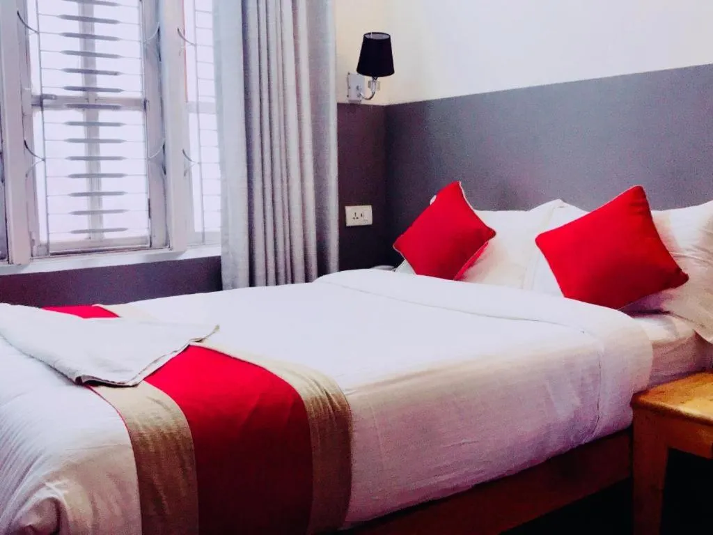 Bed in Doors Hotel Thamel