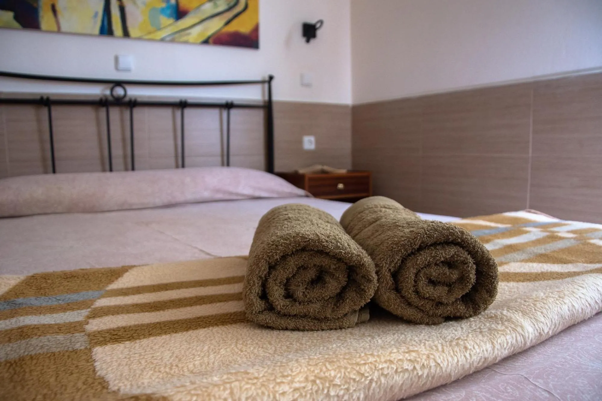 Bed in SCALA APARTS & STUDIOS - Rhodes