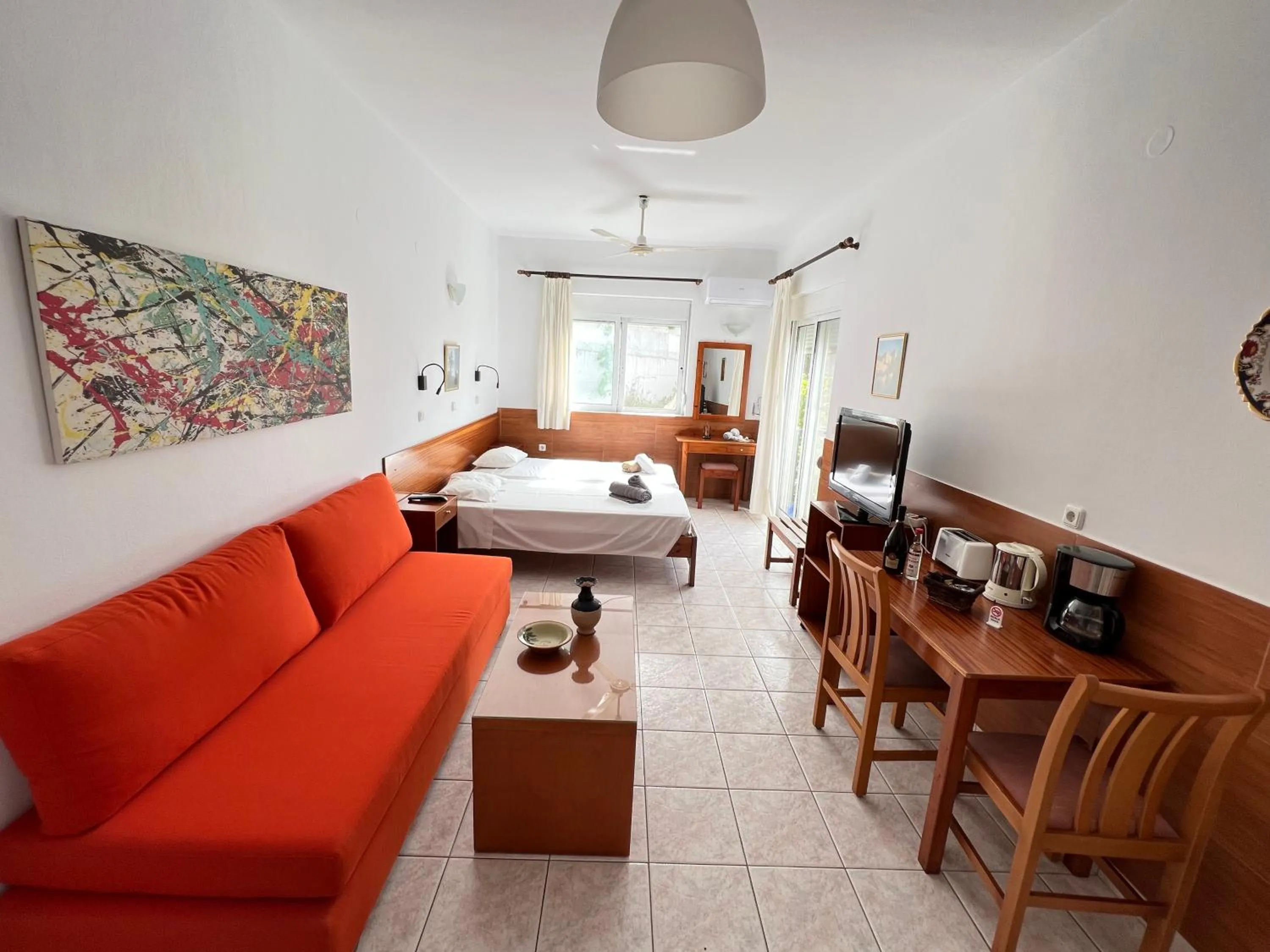 TV and multimedia, Bed in SCALA APARTS & STUDIOS - Rhodes