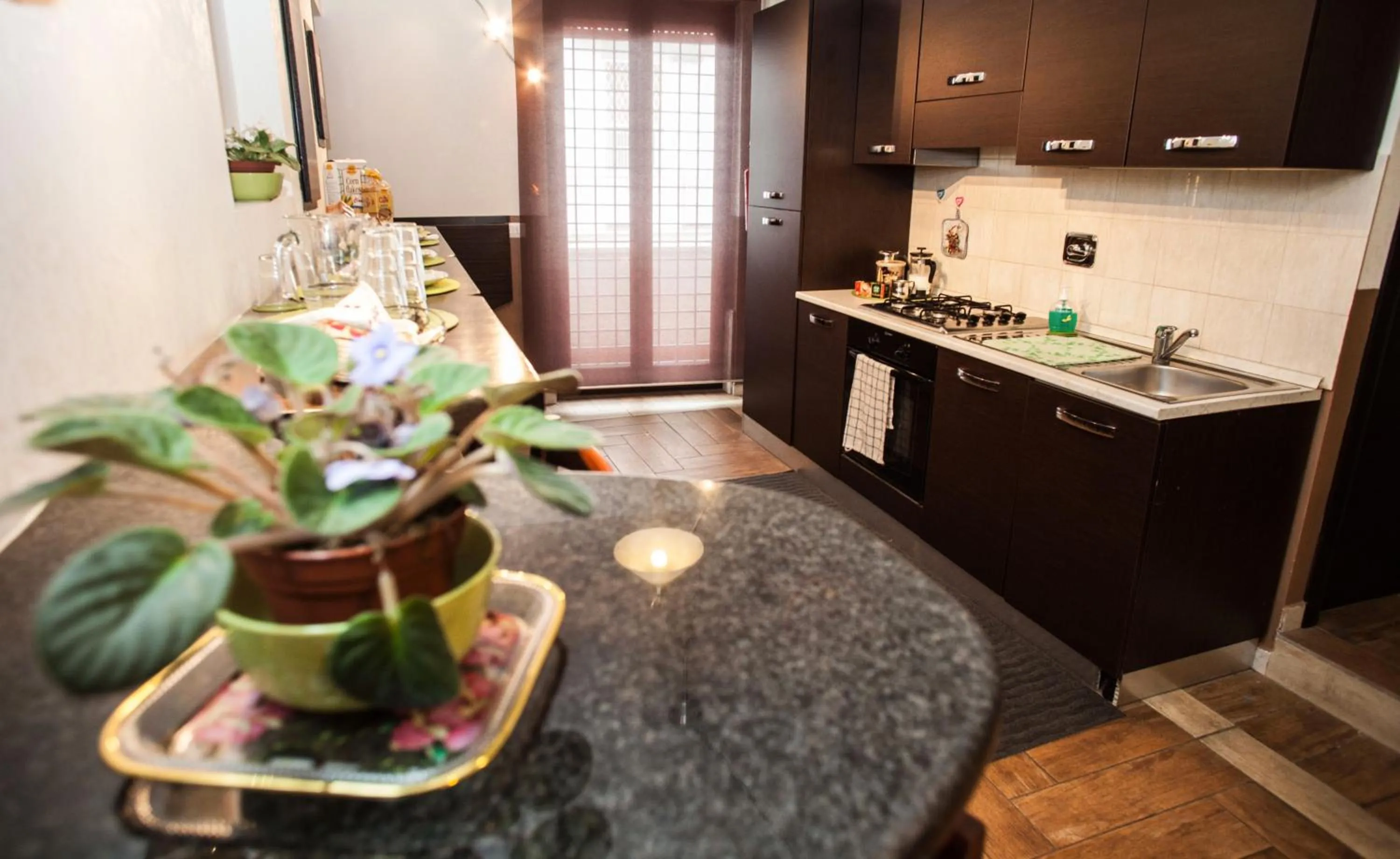 Kitchen or kitchenette in Marco E Laura Affittacamere al Vaticano