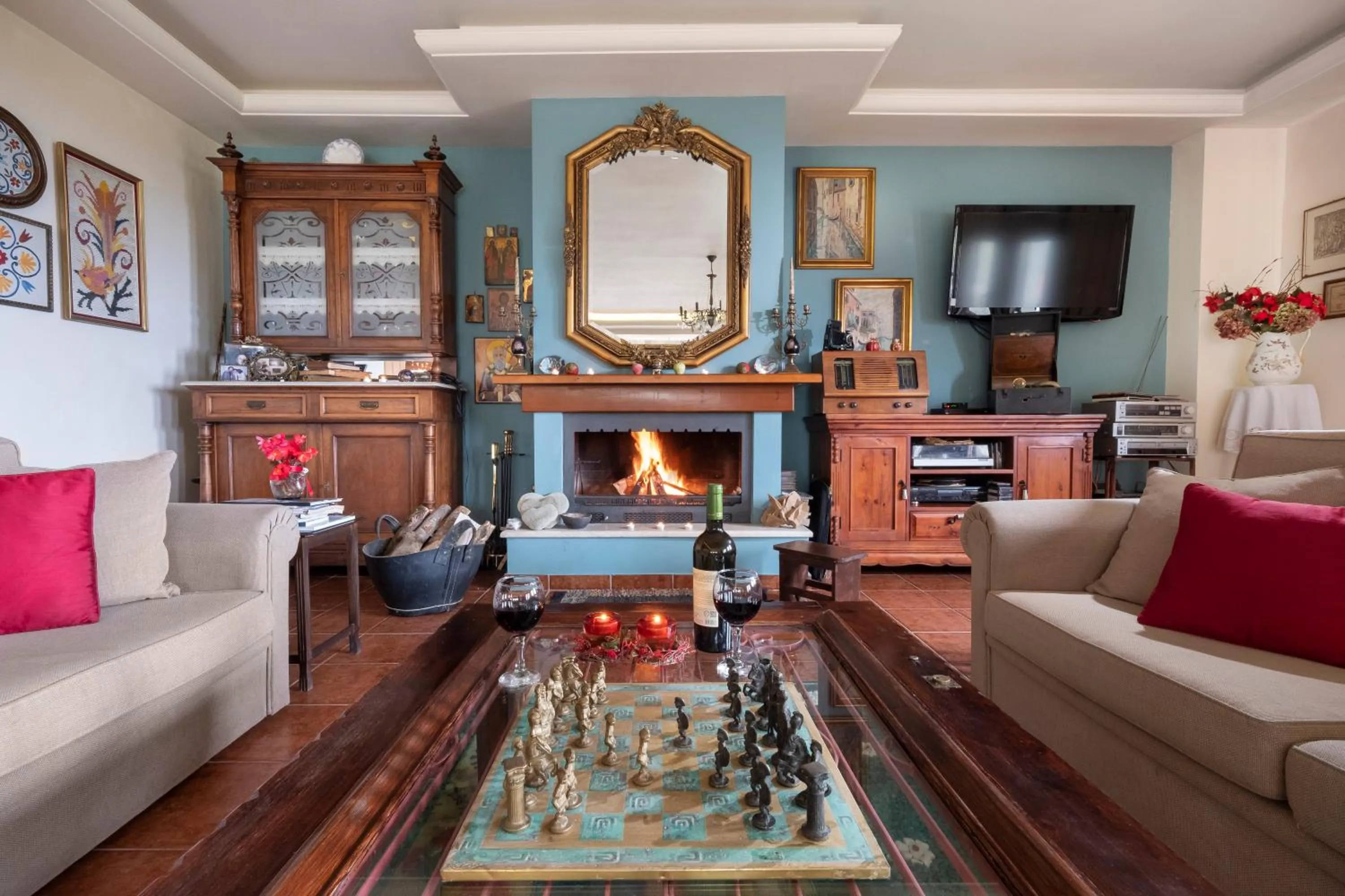 Living room in Hotel Petradi