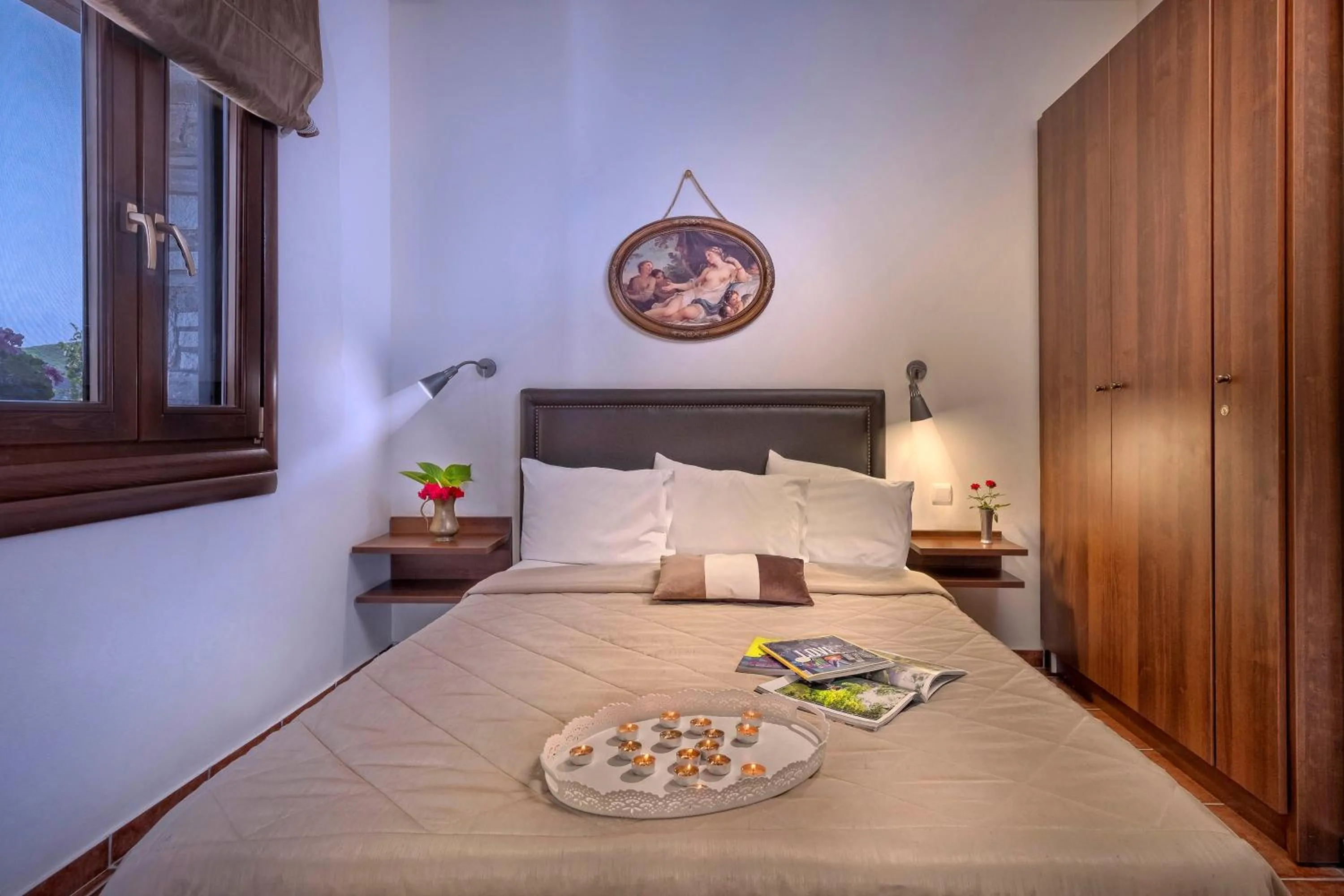 Bedroom, Bed in Hotel Petradi