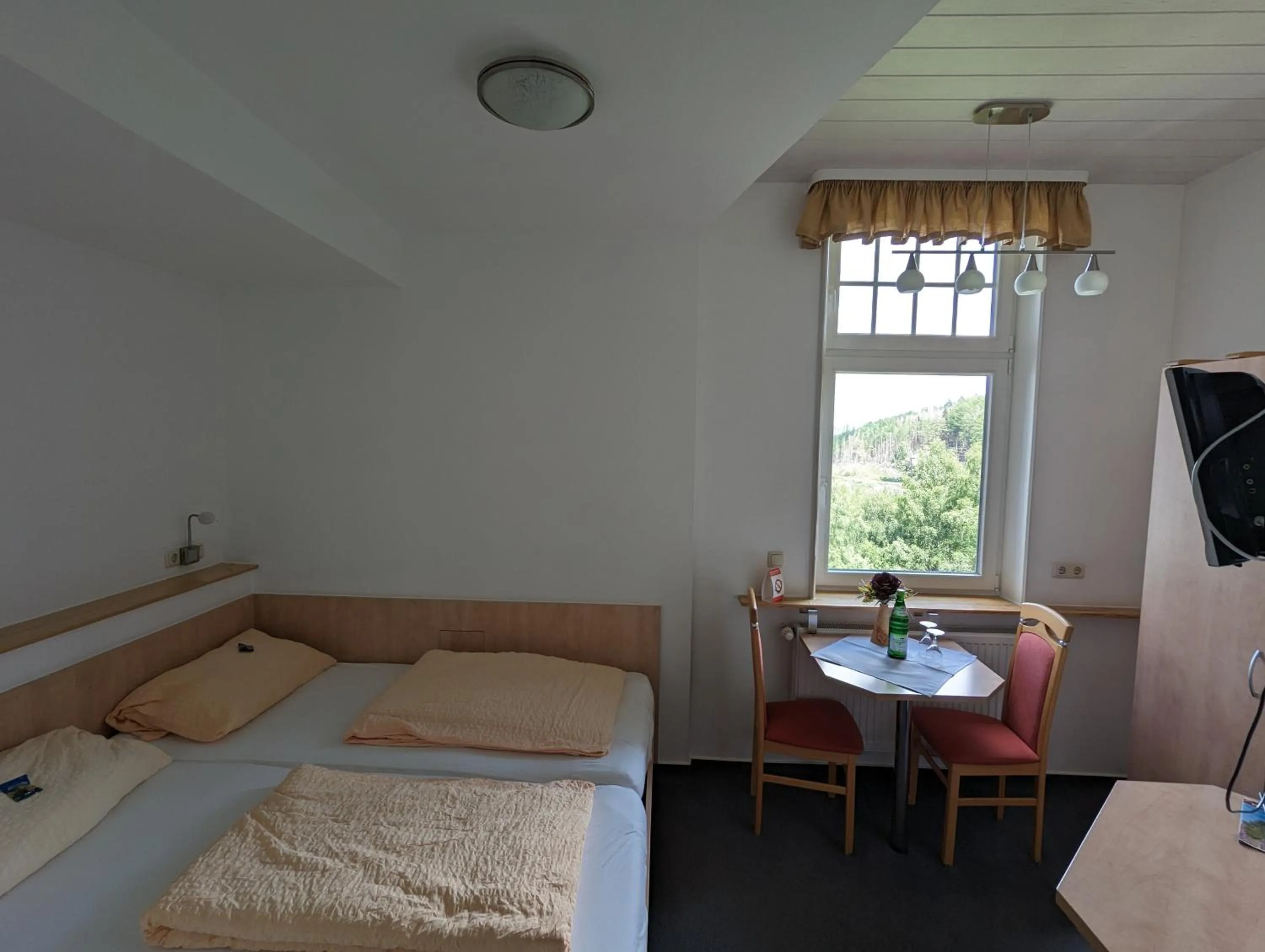 Living room, Bed in Waldgasthaus & Berghotel Steinerne Renne