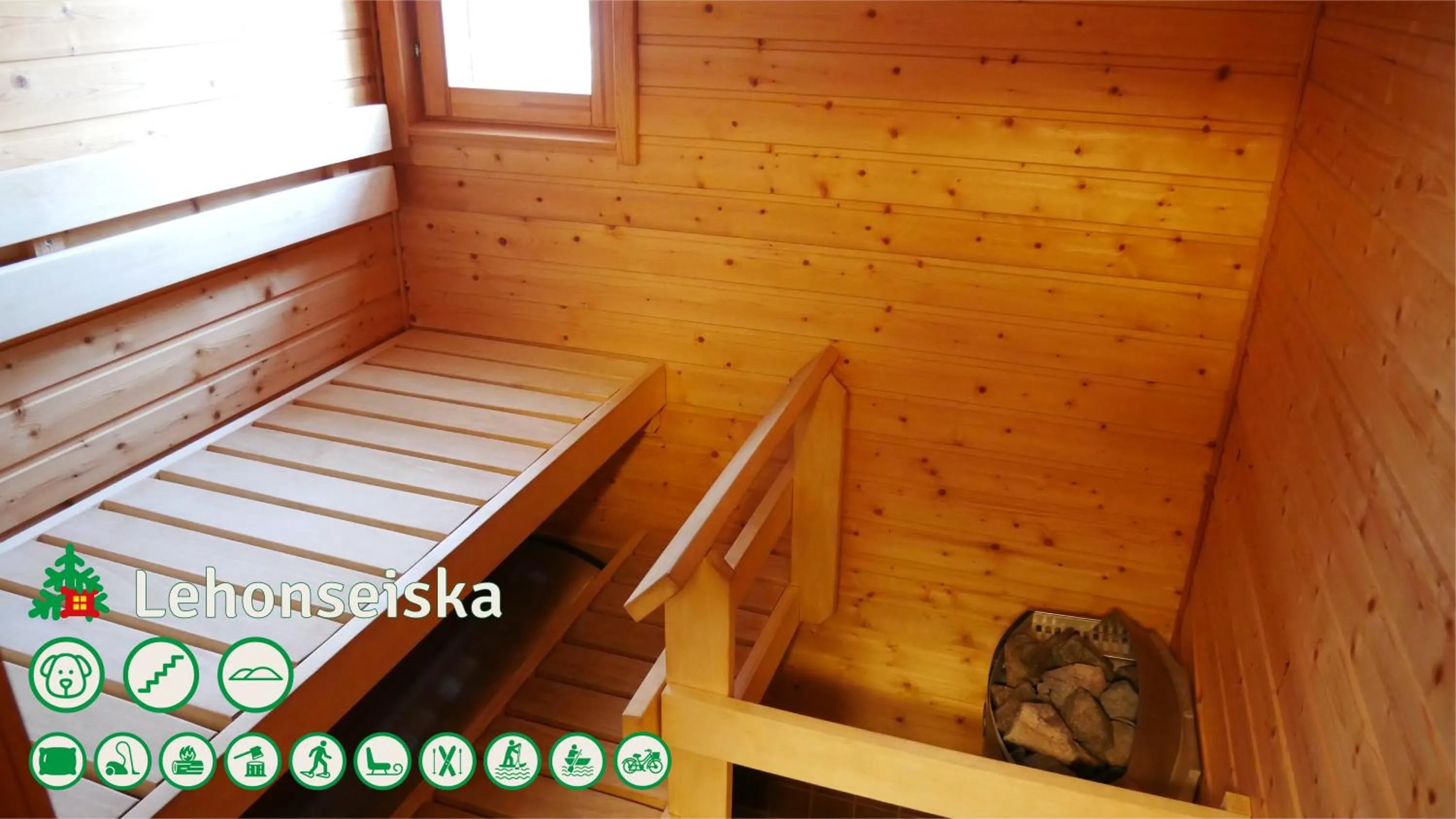 Sauna, Bed in Talo Ylläs