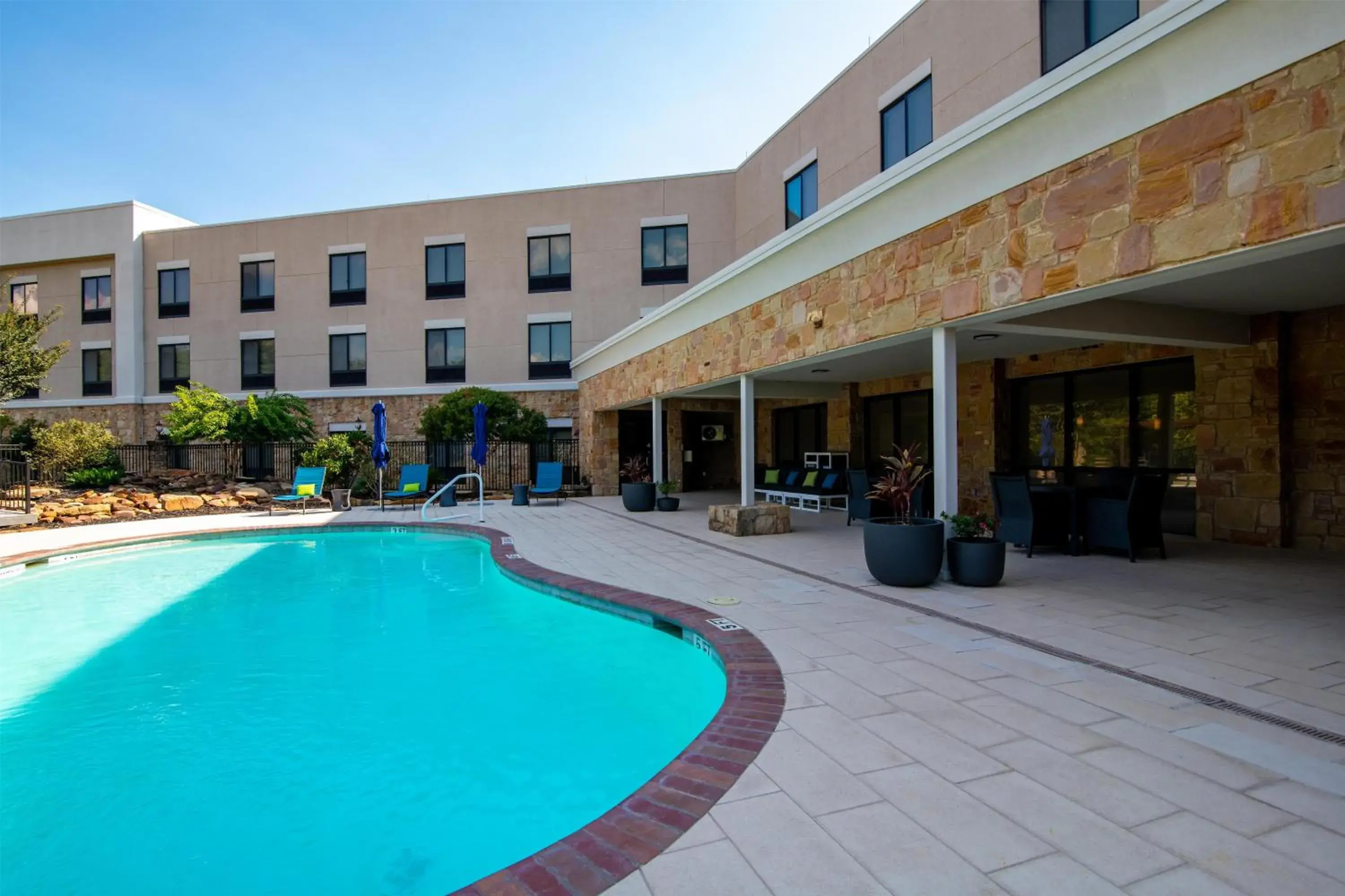 Pool view in Hampton Inn & Suites College Station Pool view in Hampton Inn & Suites College Station