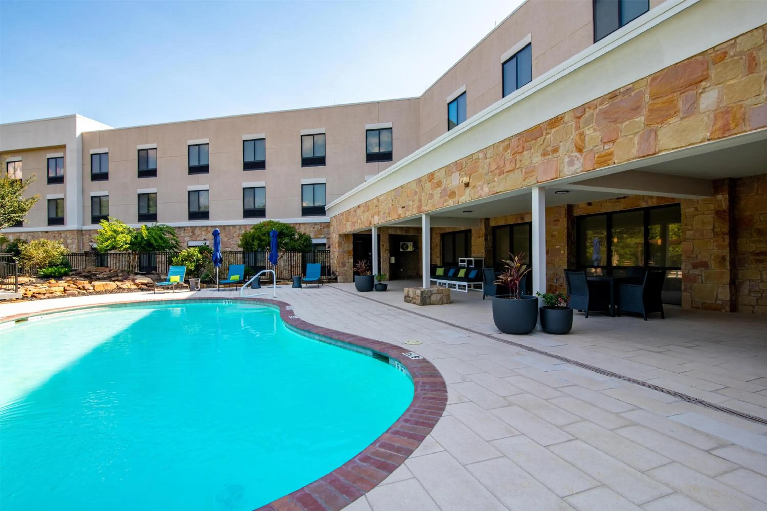 Pool view in Hampton Inn & Suites College Station